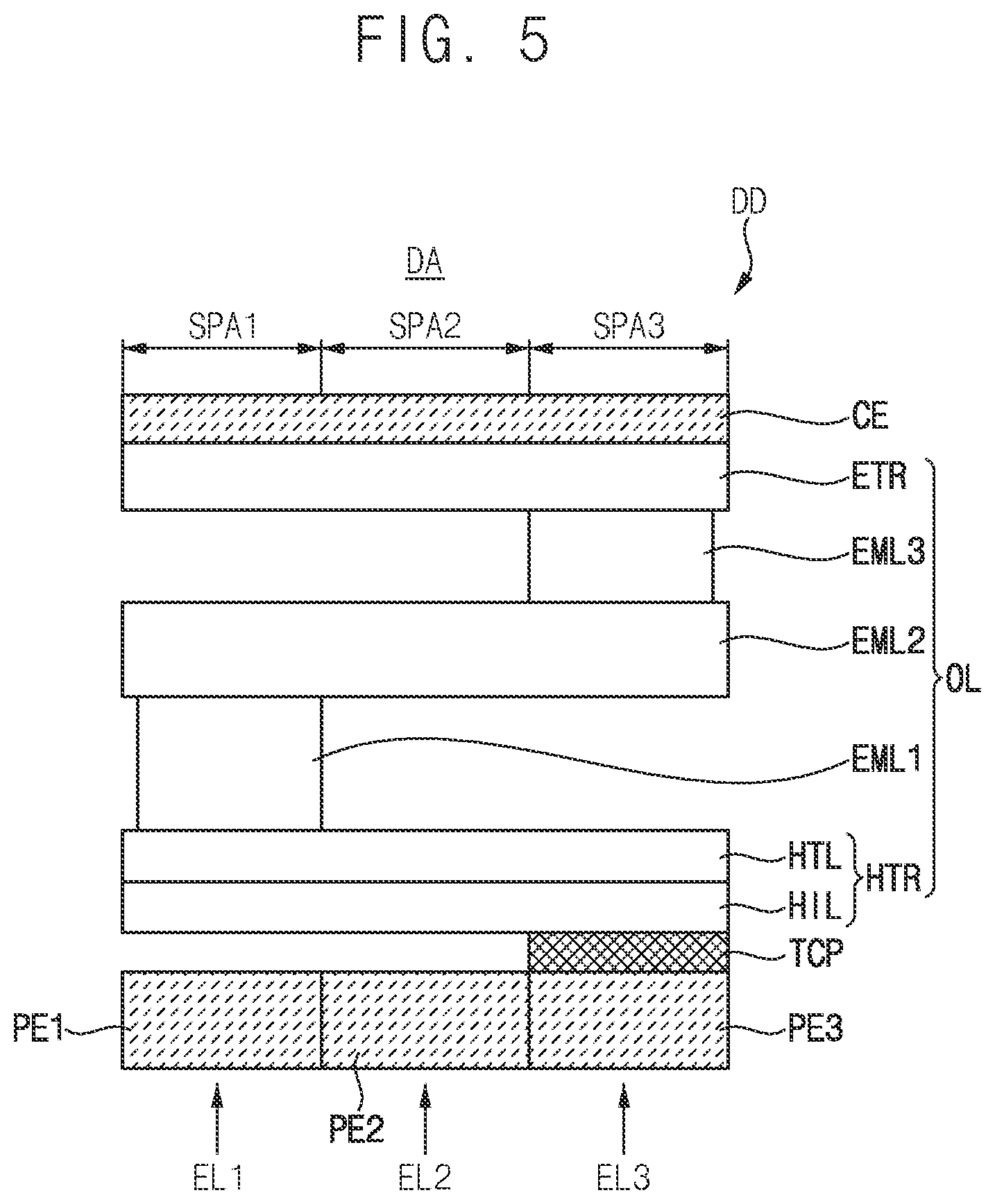 Patent US12622149 Figure 4 – Display device including thickness compensation pattern on pixel electrode and method of manufacturing the same