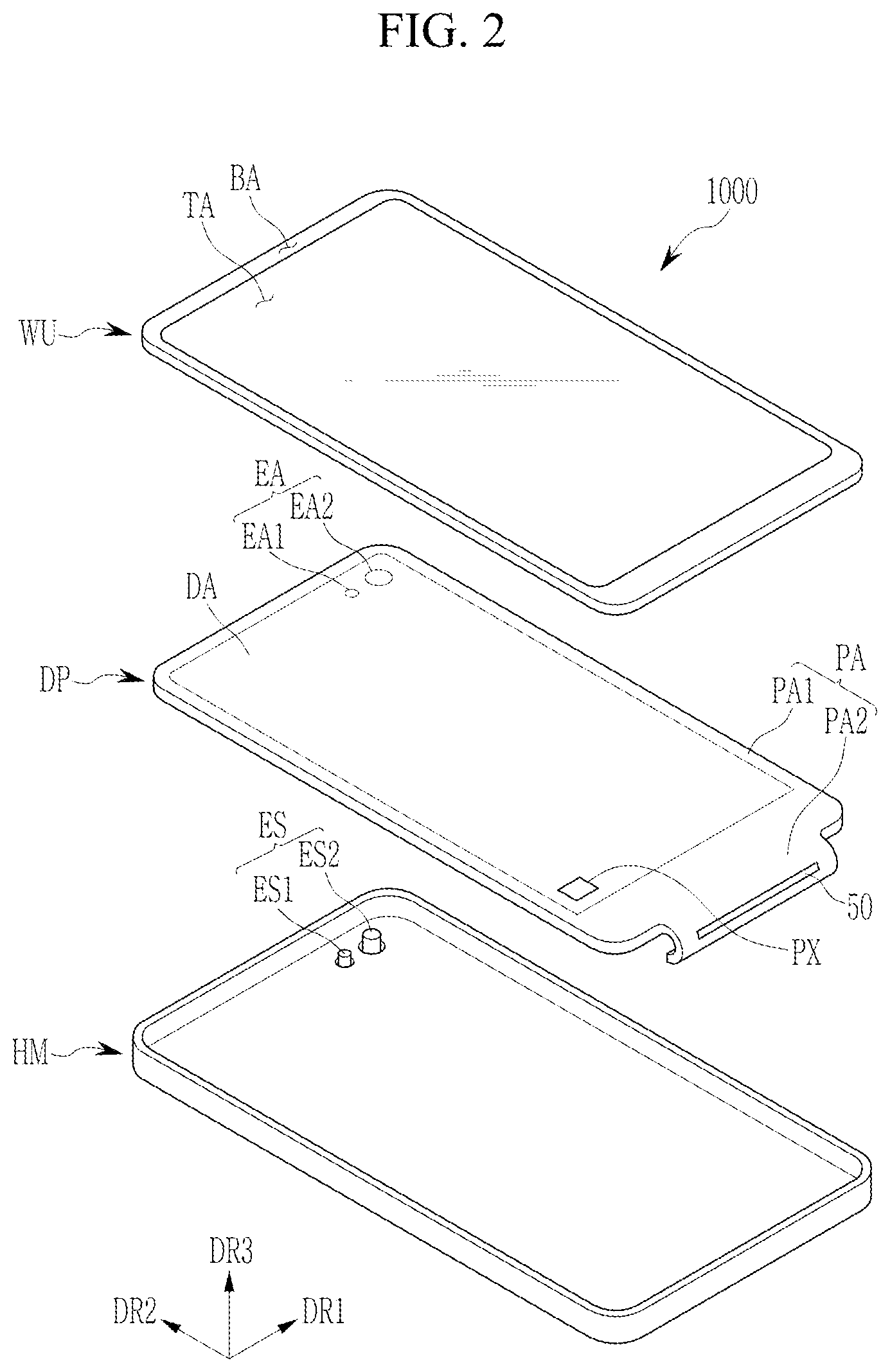 Patent US12622151 Figure 2 – Light emitting display device and electronic device having the same