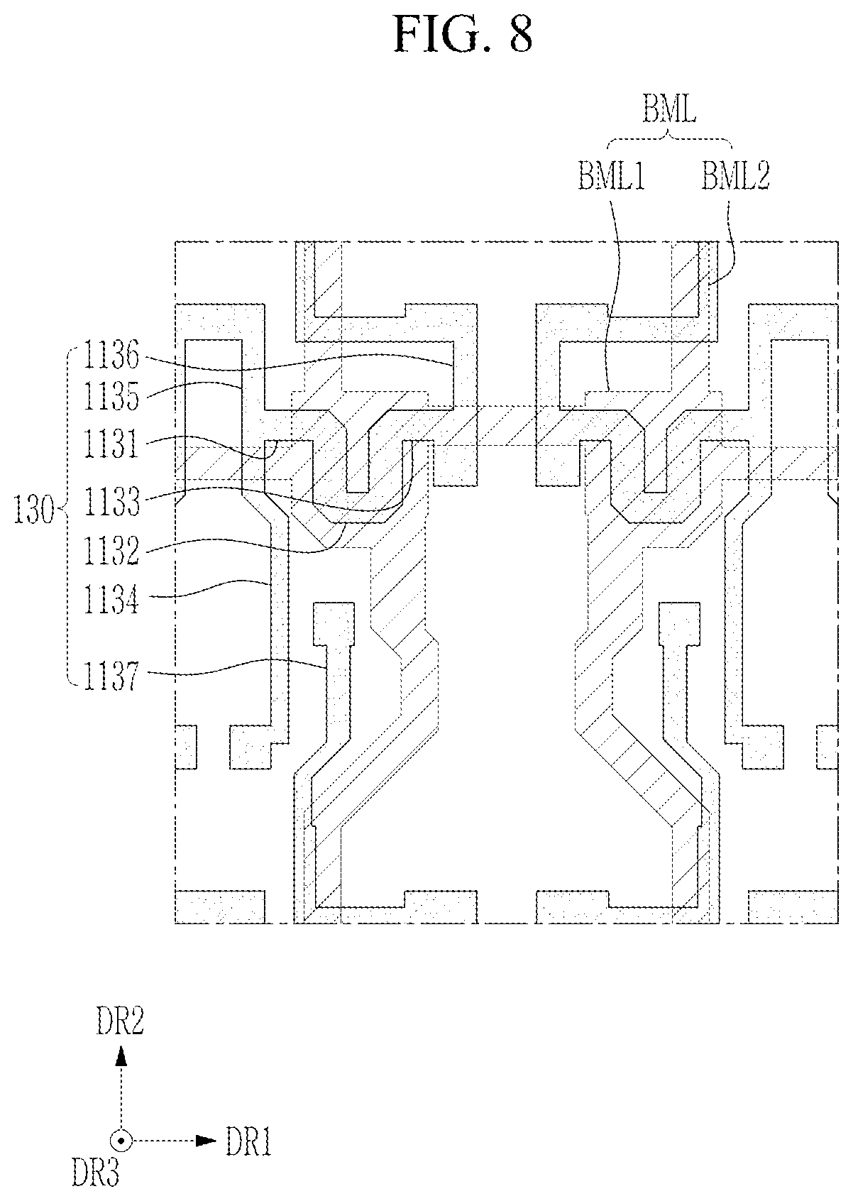 Patent US12622151 Figure 8 – Light emitting display device and electronic device having the same