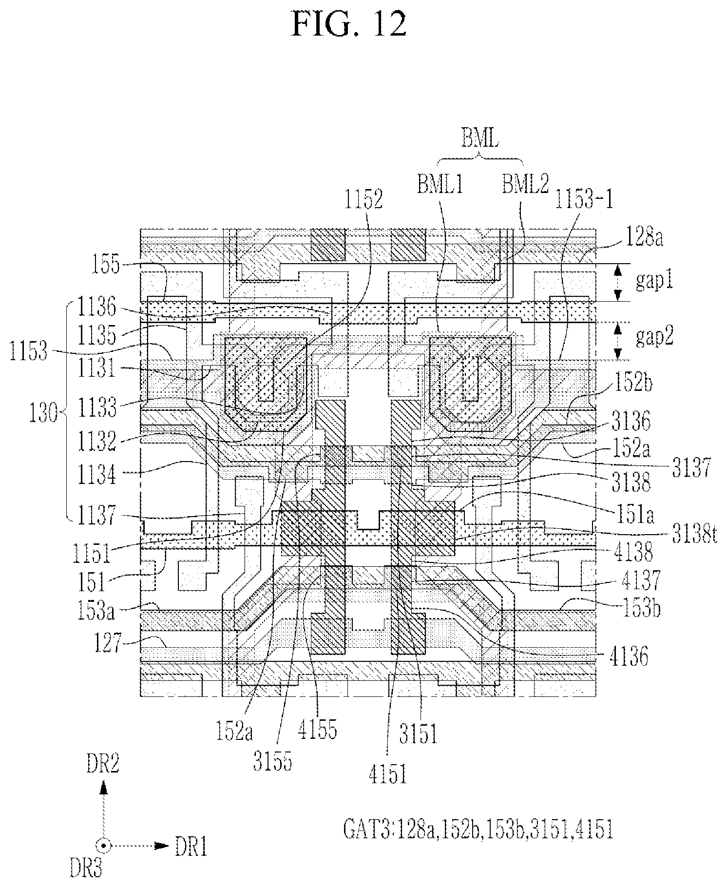 Patent US12622151 Figure 12 – Light emitting display device and electronic device having the same