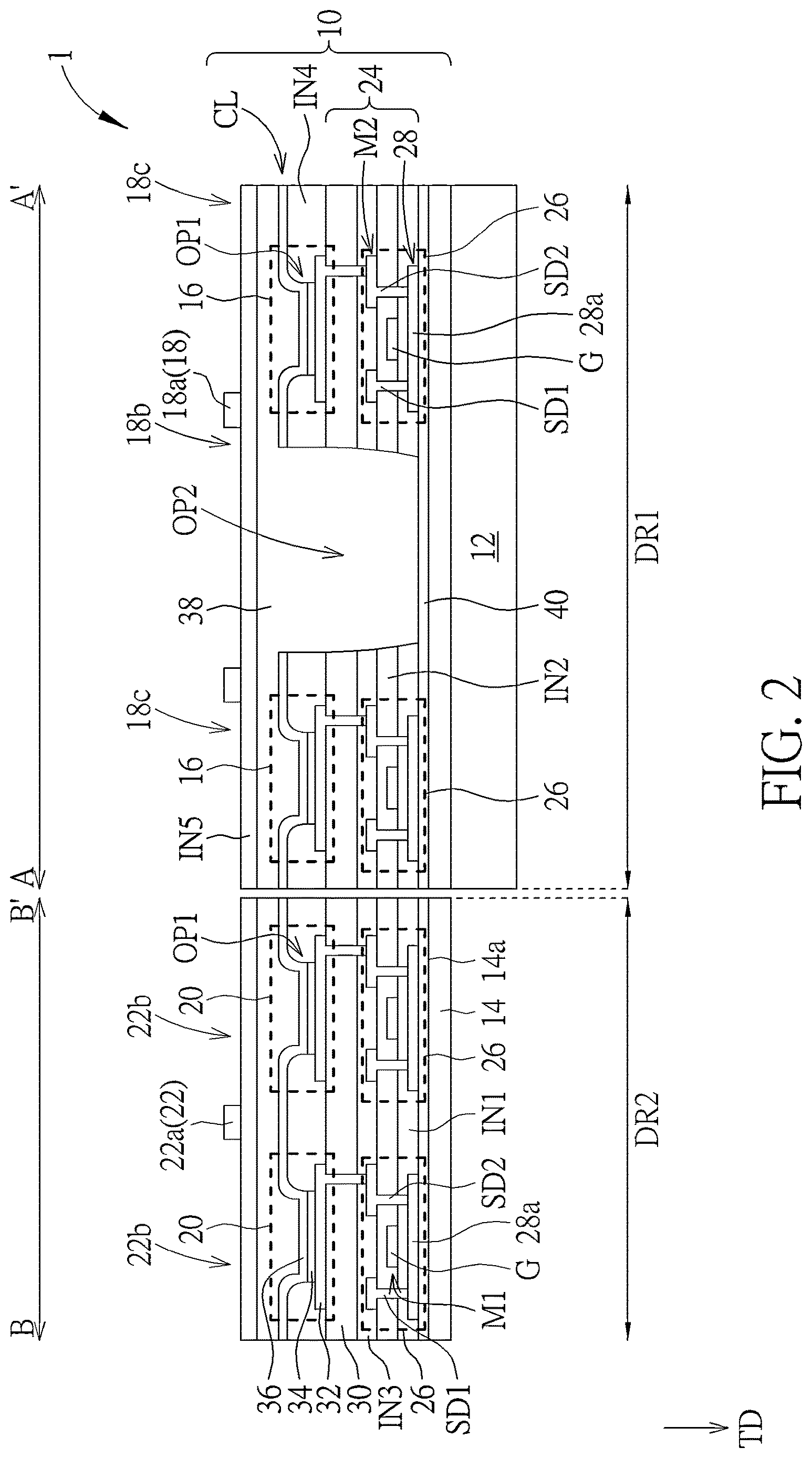 Patent US12622152 Figure 2 – Electronic device