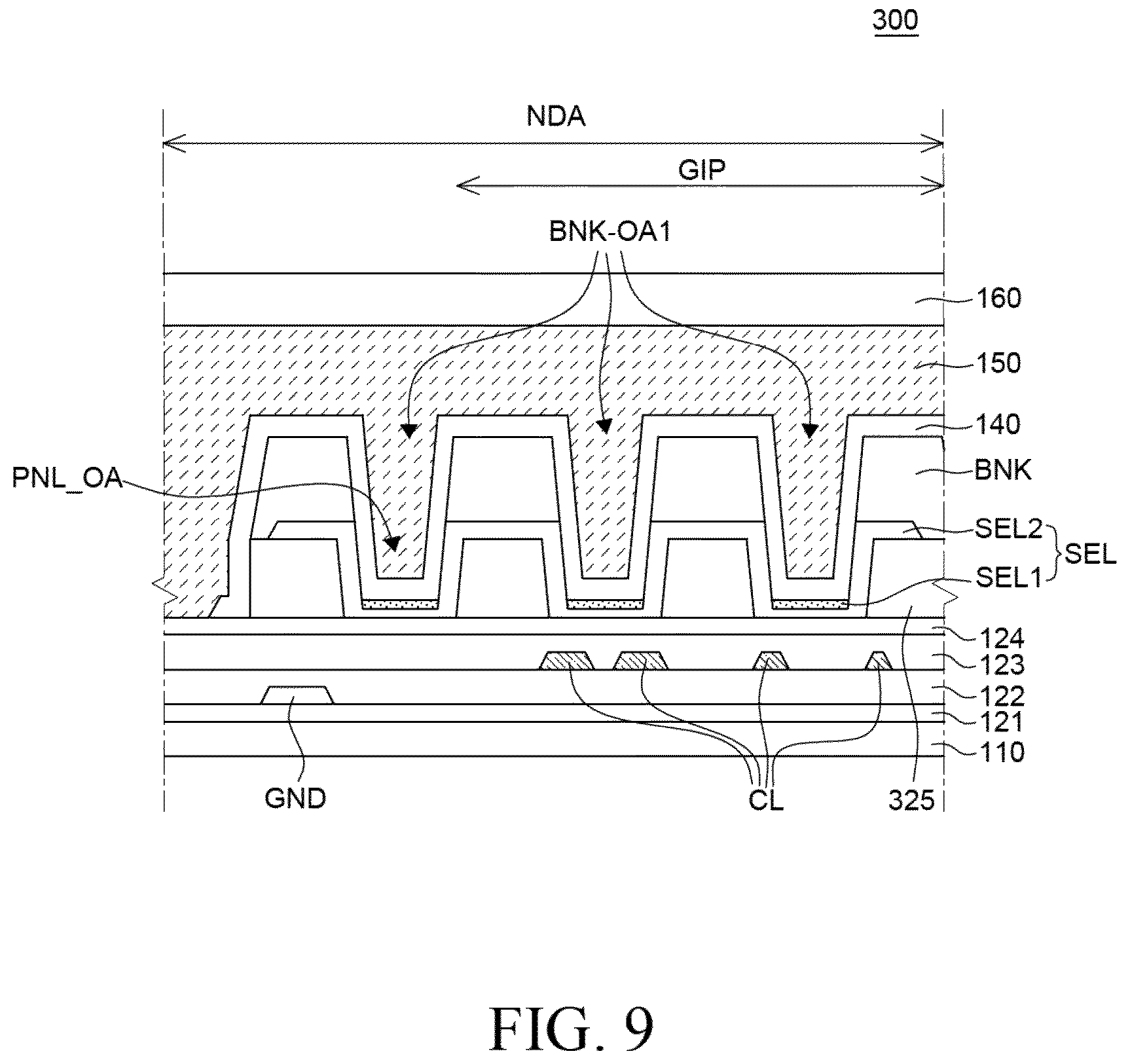 Patent US12622154 Figure 9 – Display device