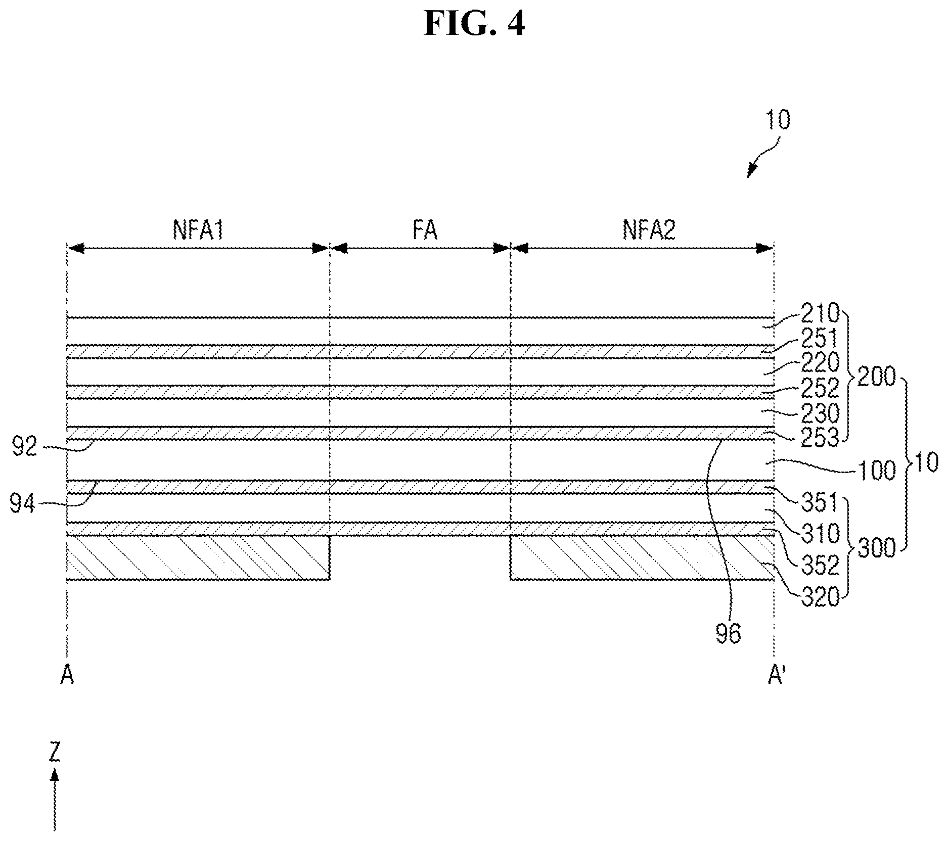 Patent US12622155 Figure 4 – Display device