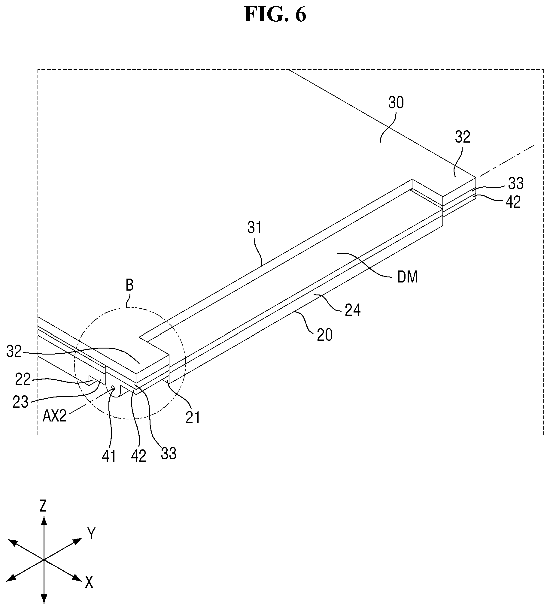 Patent US12622155 Figure 6 – Display device