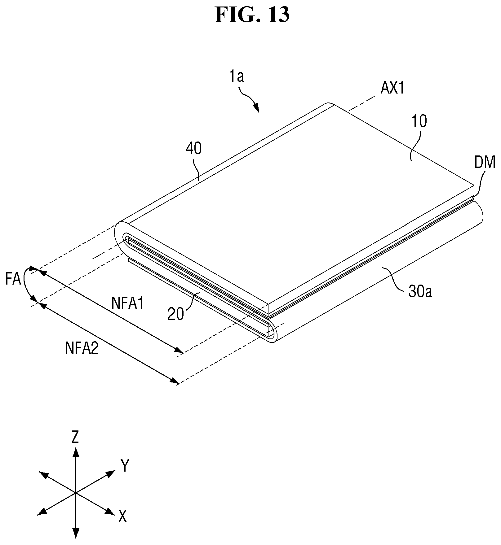 Patent US12622155 Figure 13 – Display device