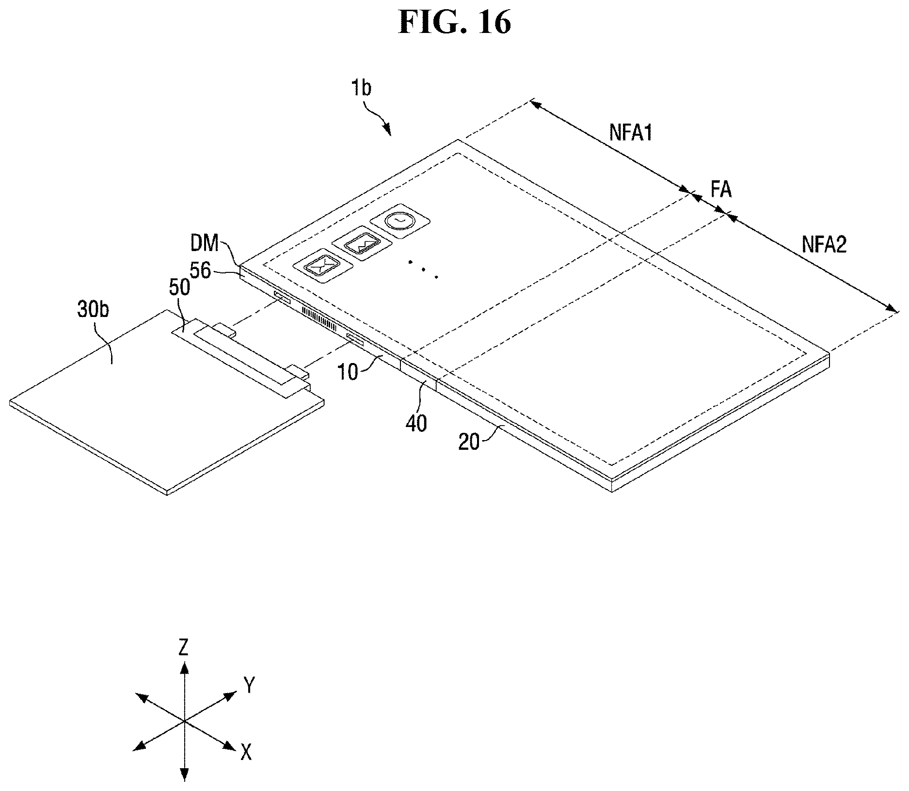Patent US12622155 Figure 16 – Display device