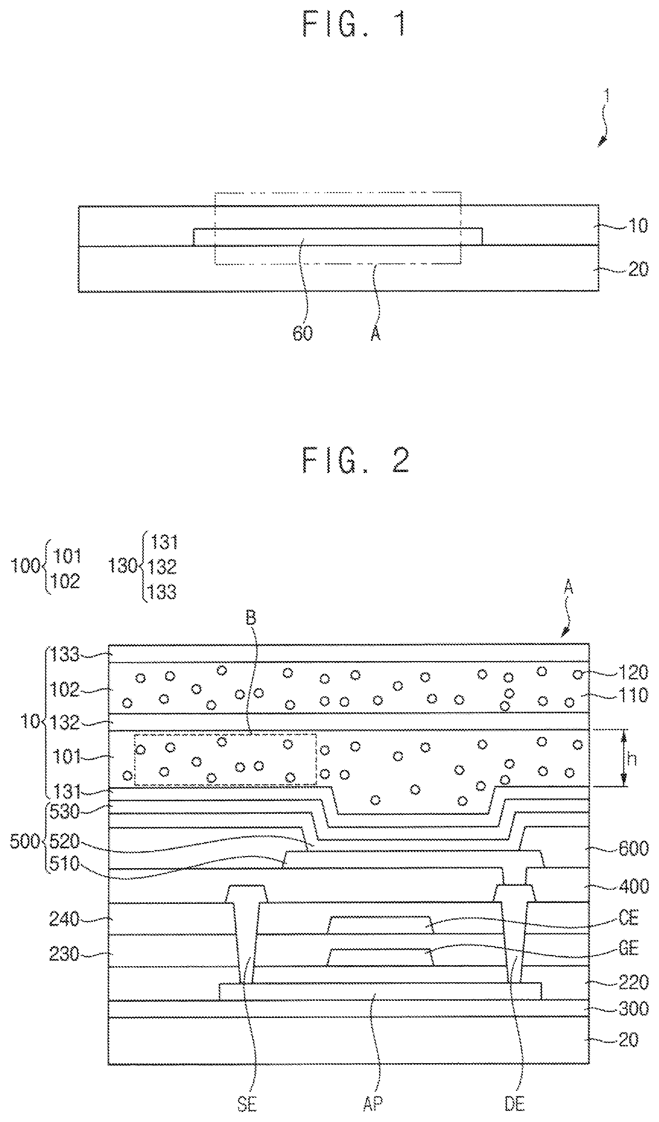 Patent US12622157 Figure 1 – Encapsulation structure and display device having the encapsulation structure