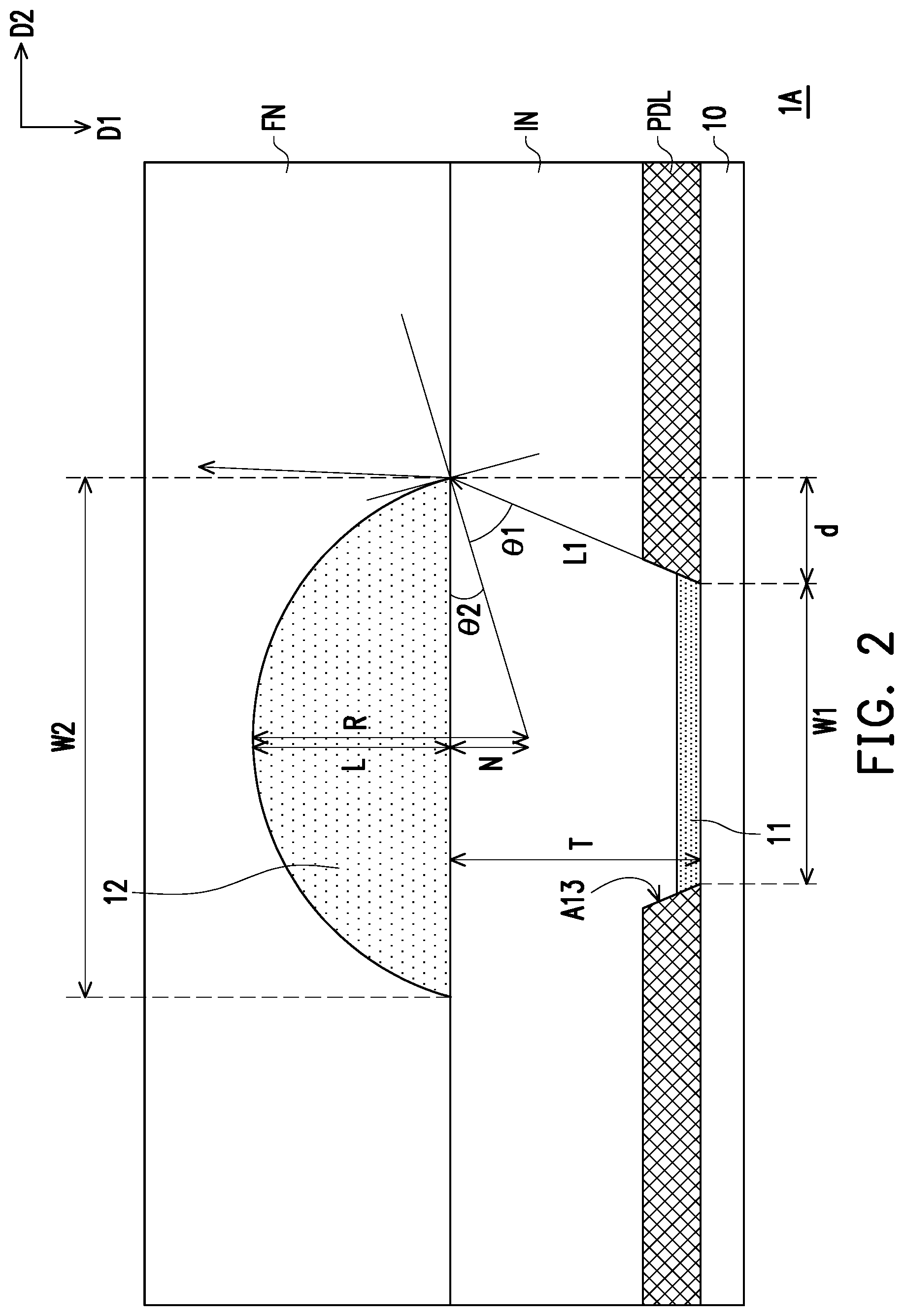 Patent US12622160 Figure 2 – Display device