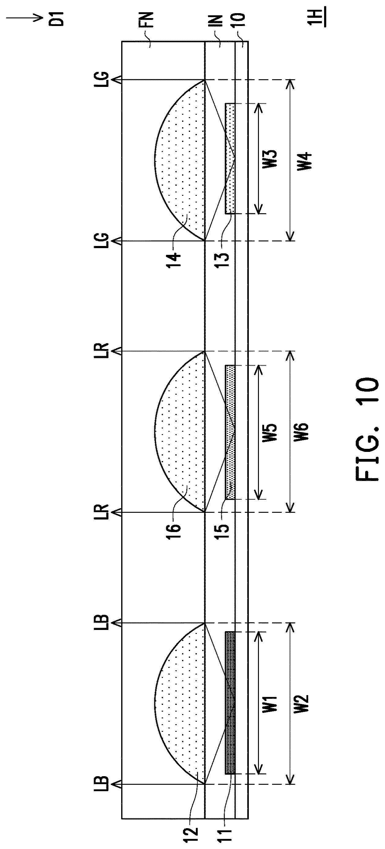 Patent US12622160 Figure 10 – Display device