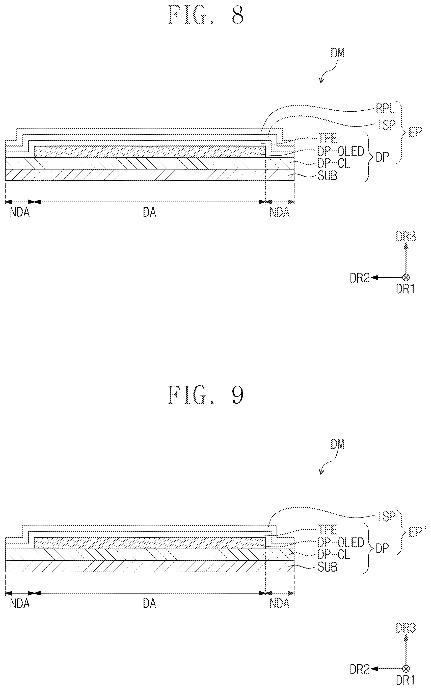 Patent US12622163 Figure 7 – Display device and method for manufacturing the same