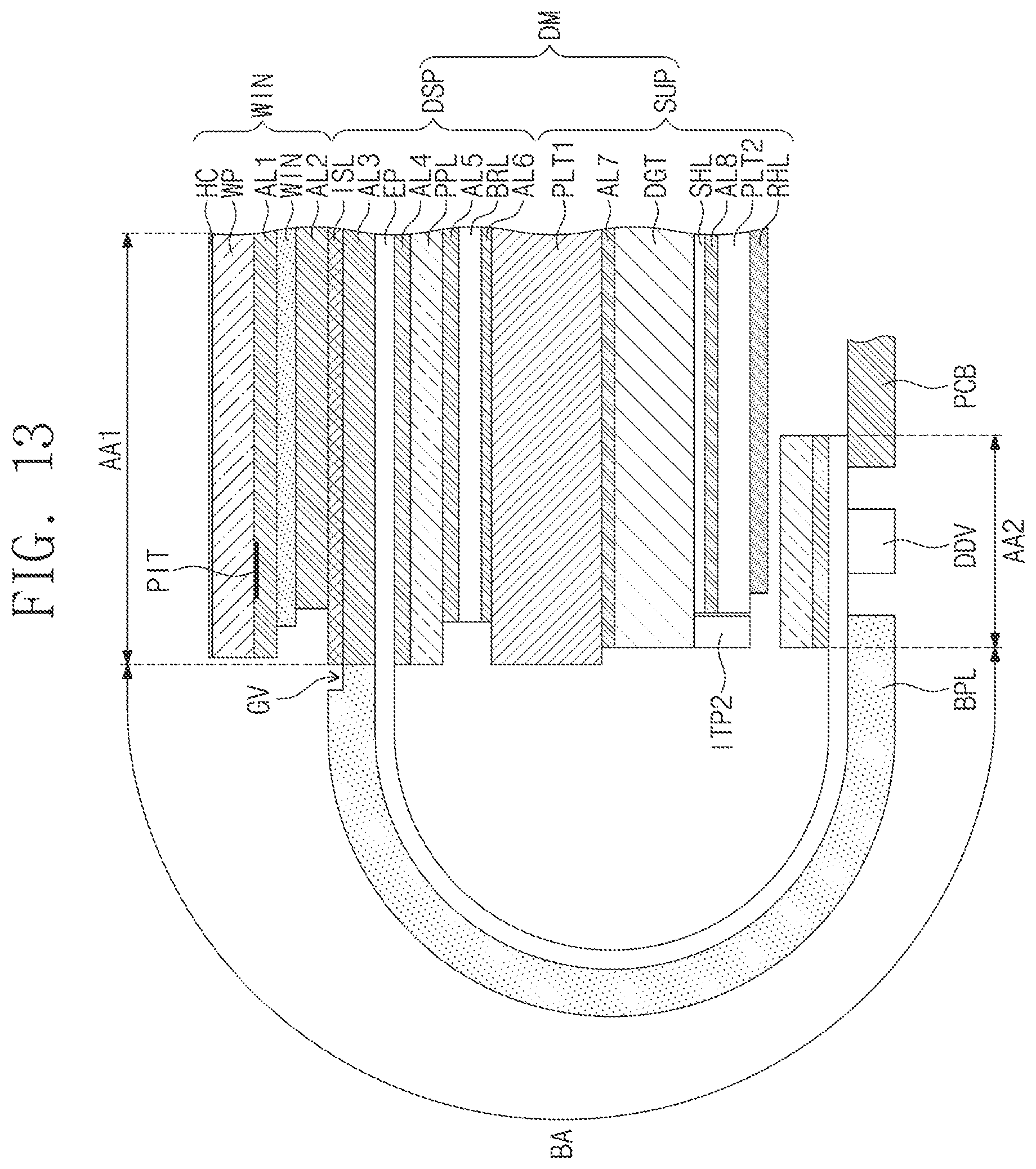 Patent US12622163 Figure 11 – Display device and method for manufacturing the same