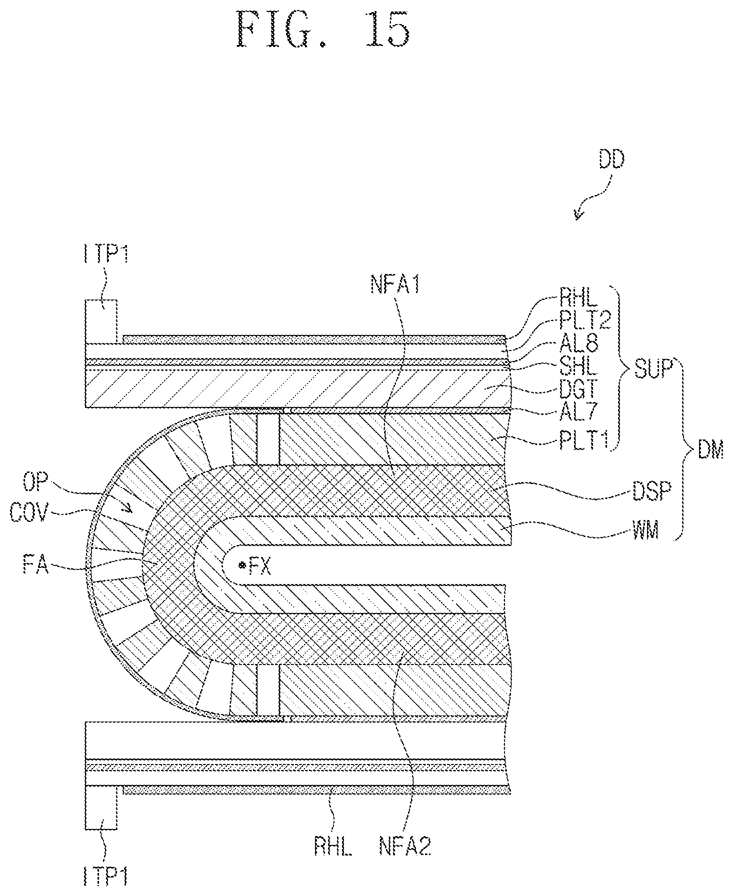Patent US12622163 Figure 13 – Display device and method for manufacturing the same