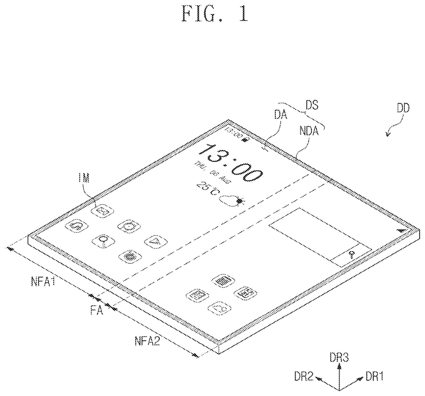 Patent US12622165 — Display device — Figure 1