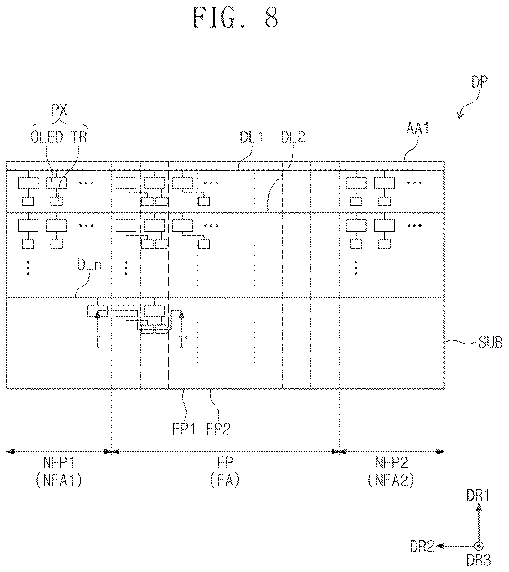 Patent US12622165 Figure 7 – Display device