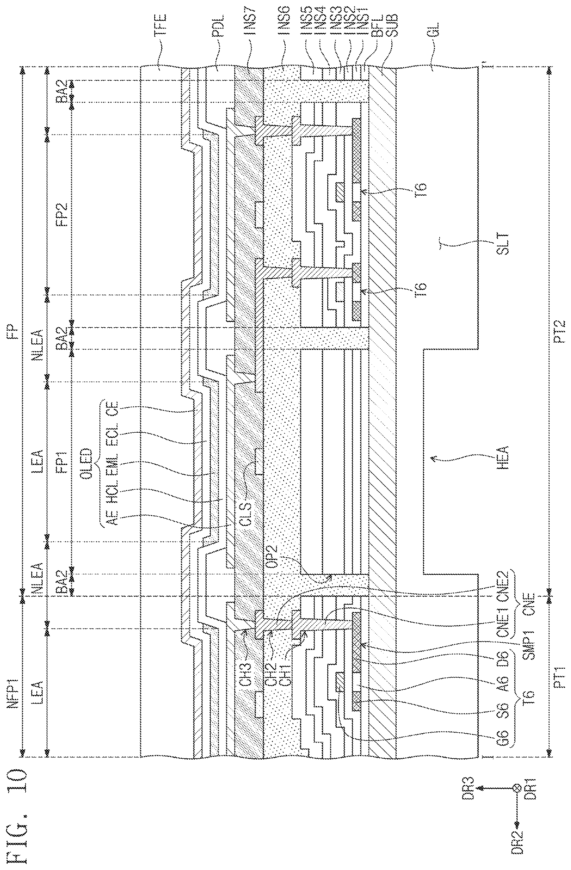 Patent US12622165 Figure 9 – Display device