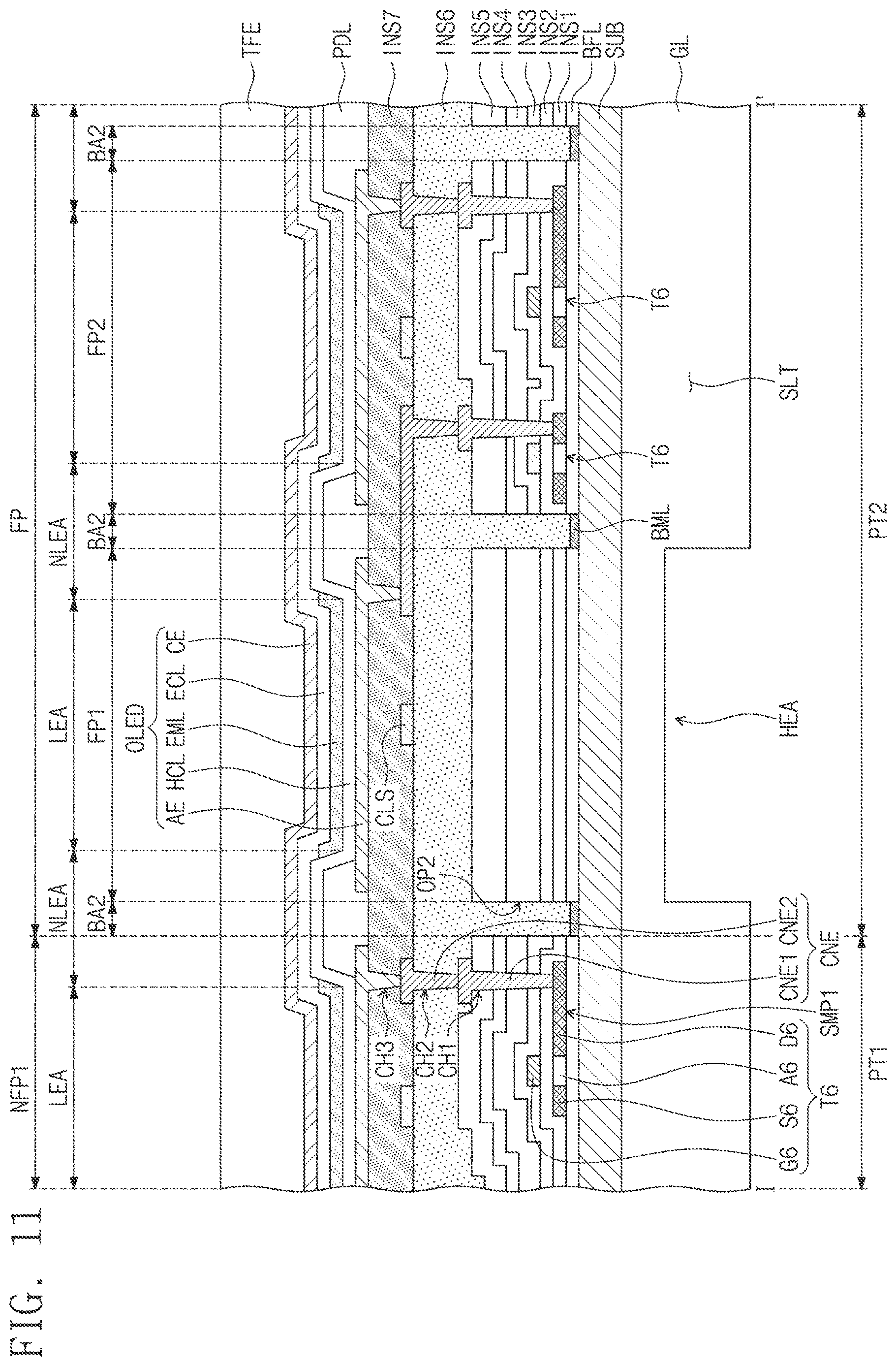 Patent US12622165 Figure 10 – Display device