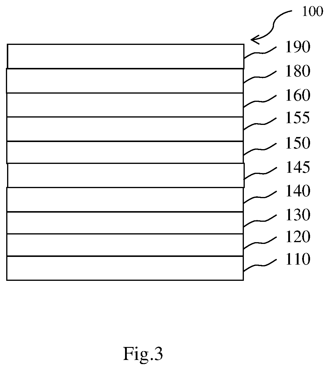 Patent US12622166 Figure 2 – Organic electronic device comprising an anode layer, a cathode layer, at least one emission layer (EML) and at least one hole injection layer (HIL)