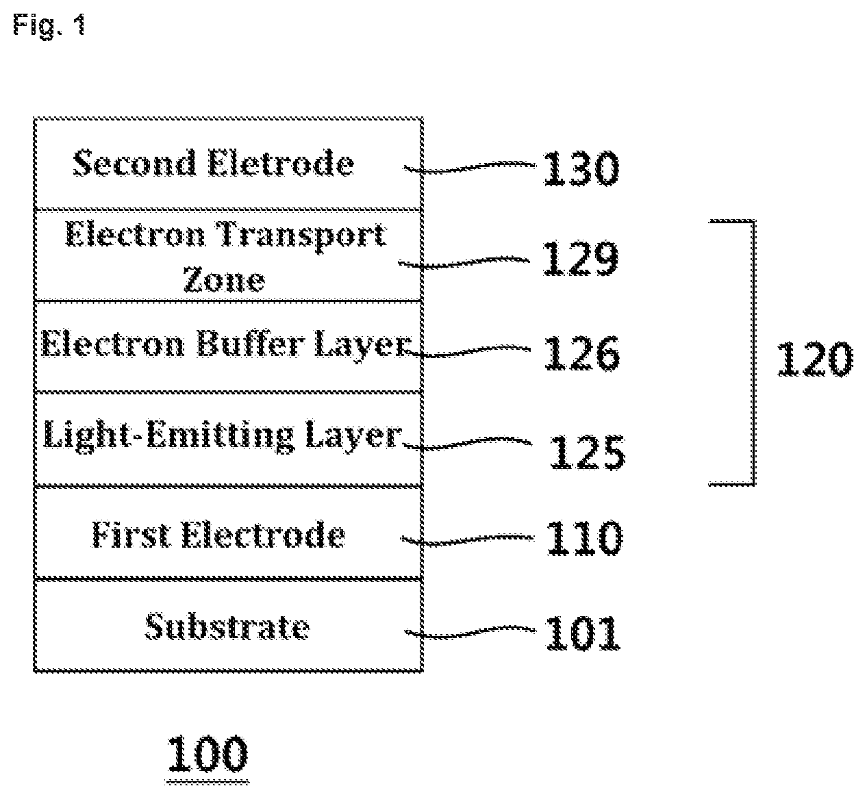 Patent US12622167 Figure 1 – Organic electroluminescent device