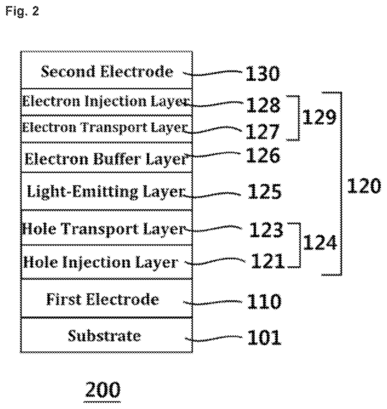 Patent US12622167 Figure 2 – Organic electroluminescent device