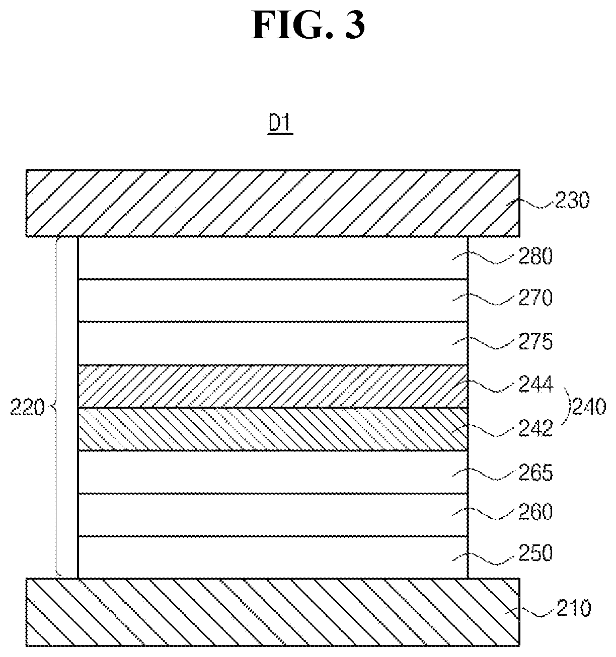 Patent US12622168 Figure 3 – Organic light emitting diode and organic light emitting device including thereof