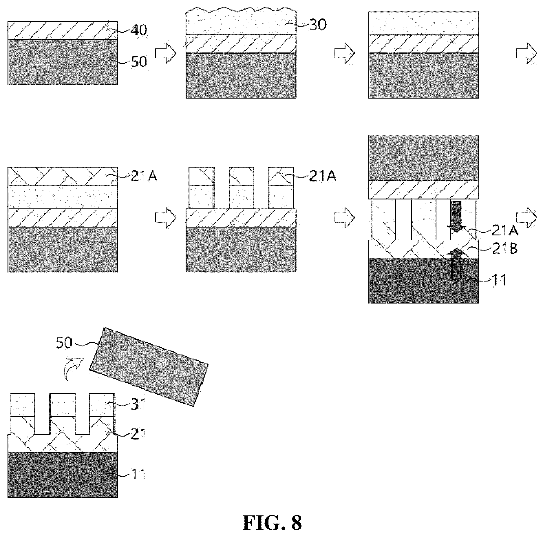 Patent US12622173 Figure 5 – Semiconductor substrate with oxide single crystal heterostructures, manufacturing method thereof and electronic device using the same
