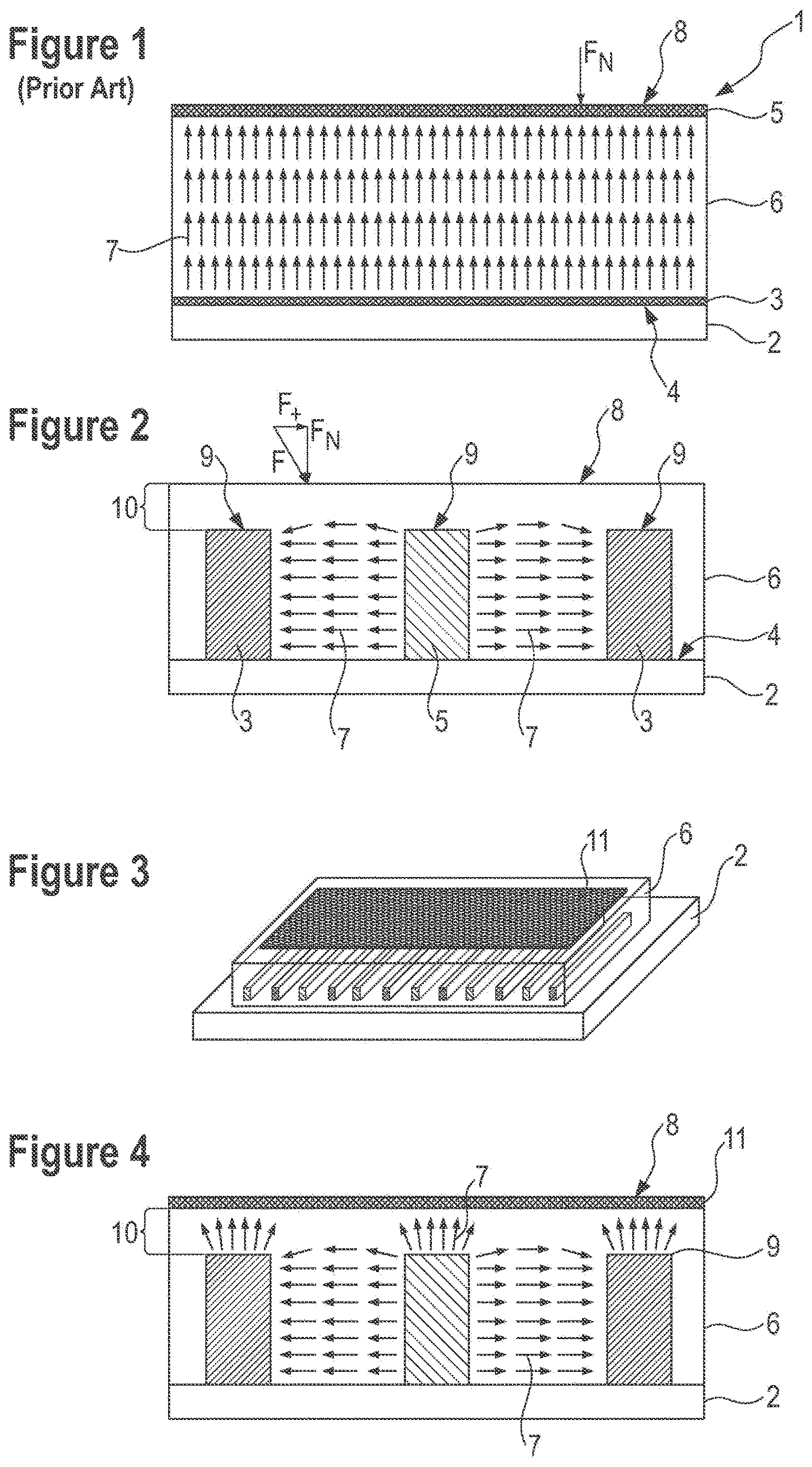 Patent US12622175 Figure 1 – Piezoelectric sensor with embedded electrodes