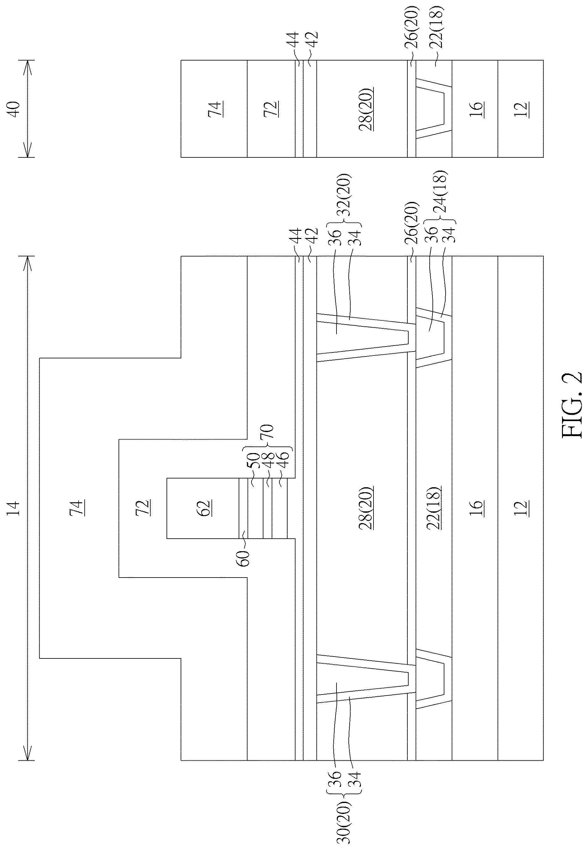 Patent US12622178 Figure 2 – Semiconductor device and method for fabricating the same