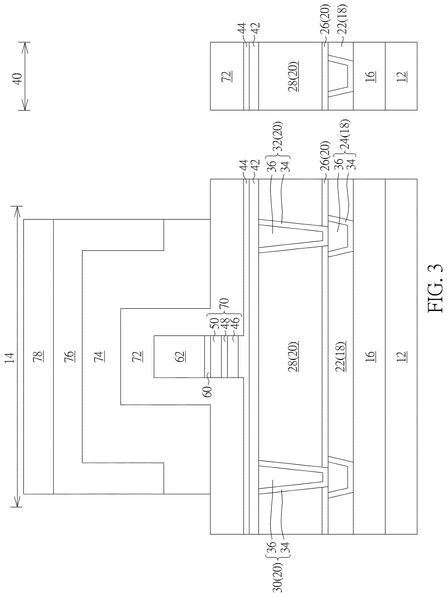 Patent US12622178 Figure 3 – Semiconductor device and method for fabricating the same