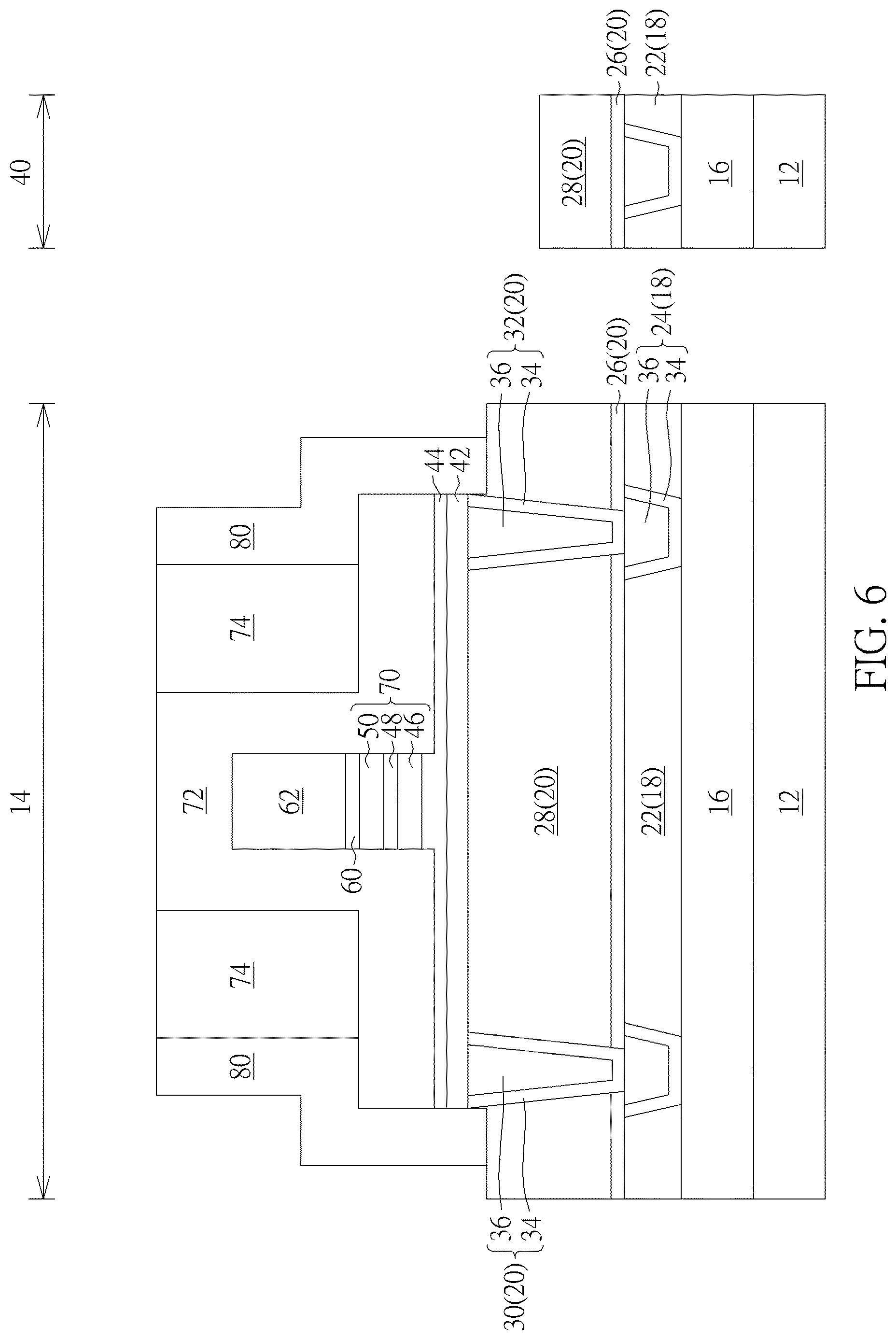 Patent US12622178 Figure 6 – Semiconductor device and method for fabricating the same