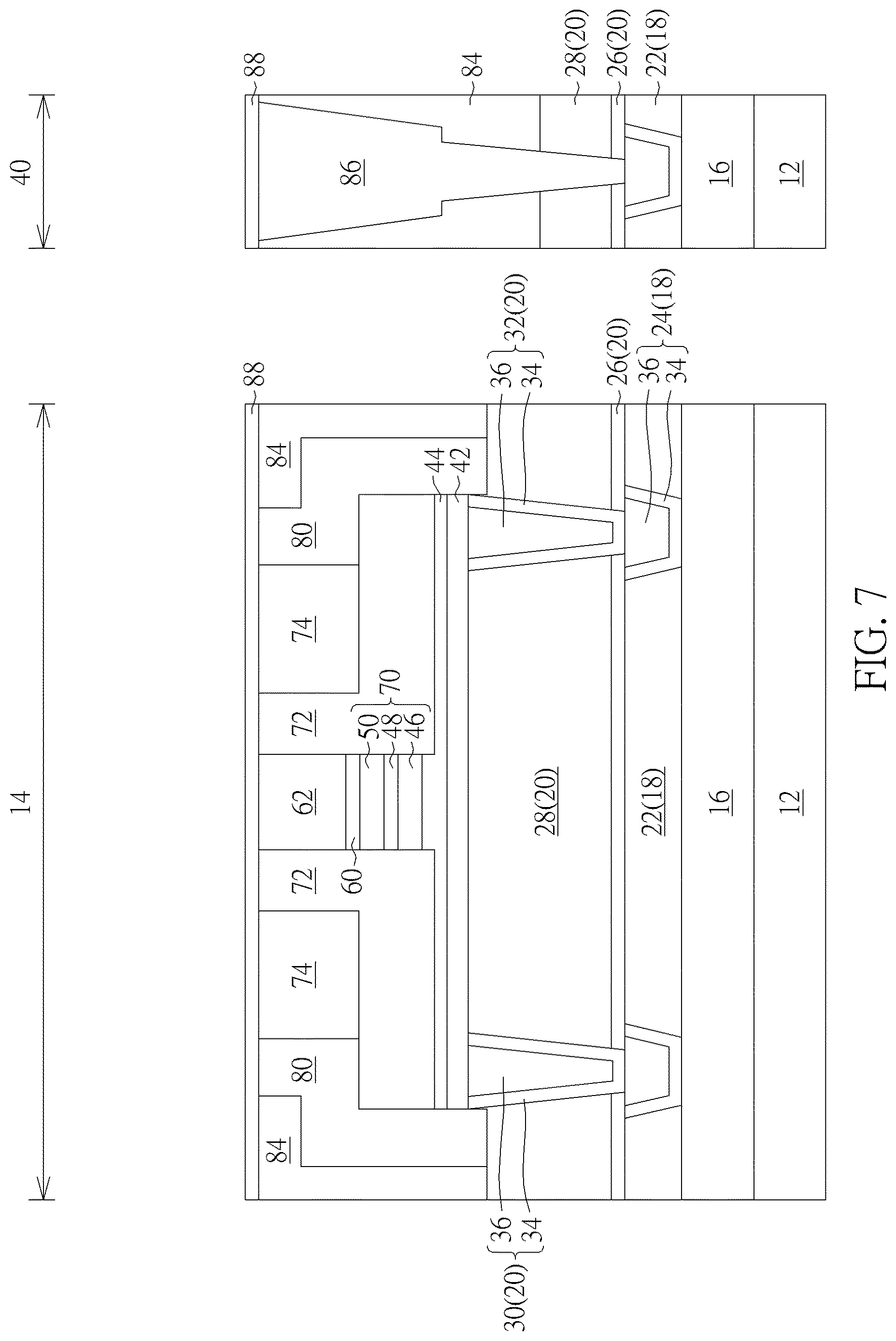 Patent US12622178 Figure 7 – Semiconductor device and method for fabricating the same