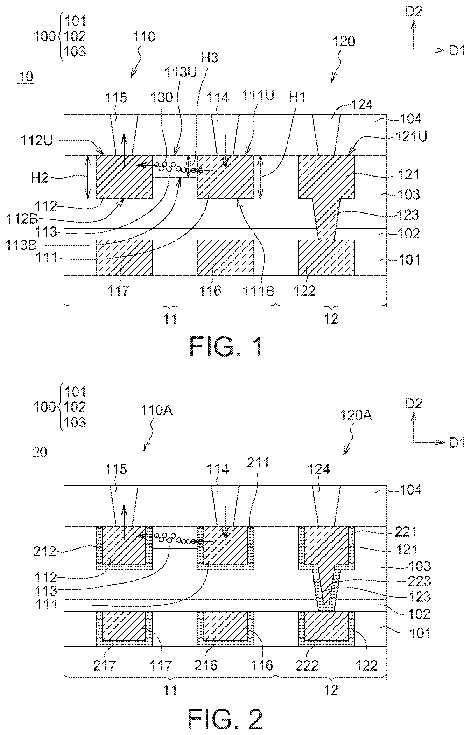 Patent US12622182 Figure 1 – Semiconductor device and method for forming the same