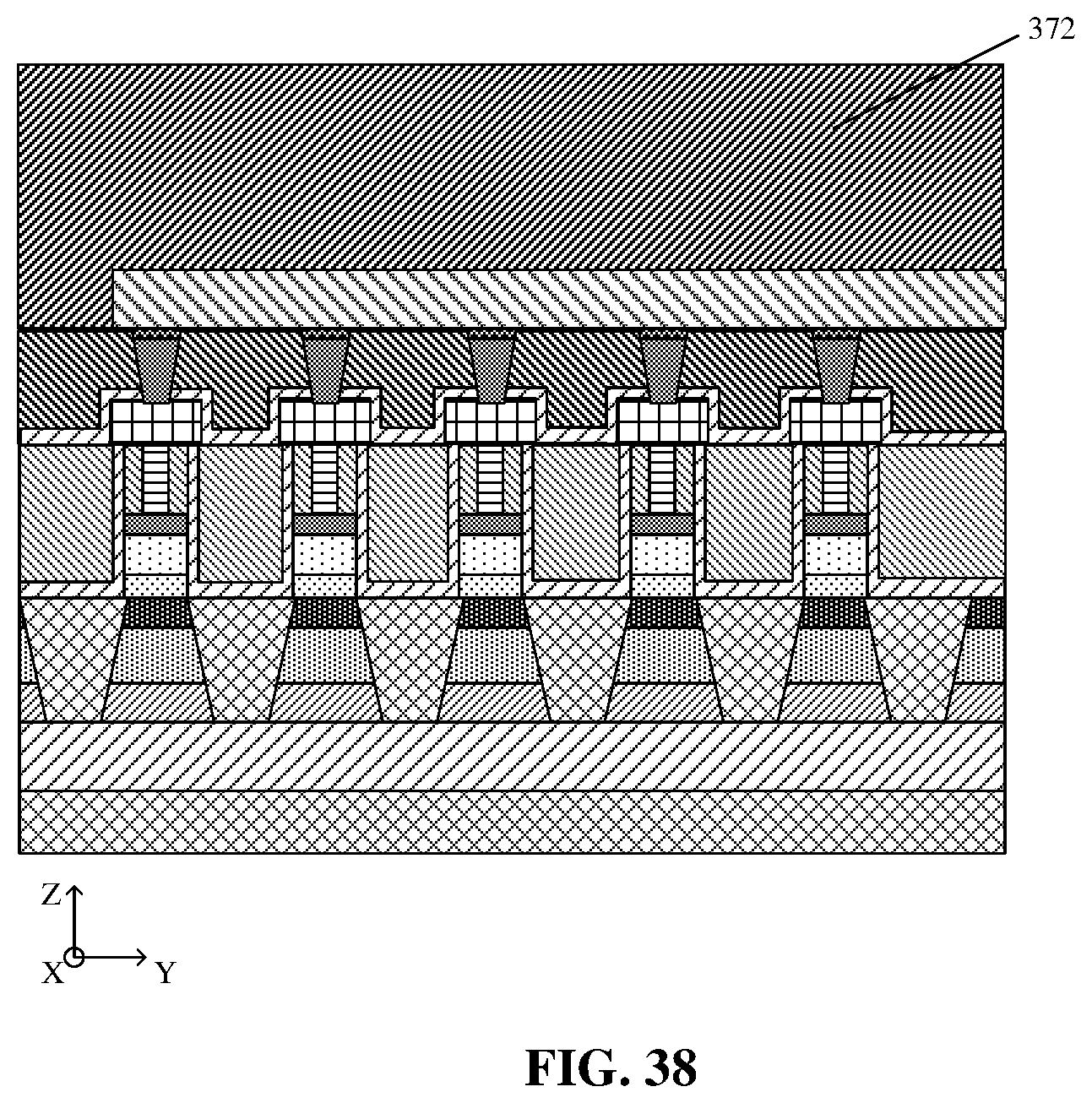 Patent US12622183 Figure 16 – Phase change memory (PCM) cell structure having heating layer and formation method therefor