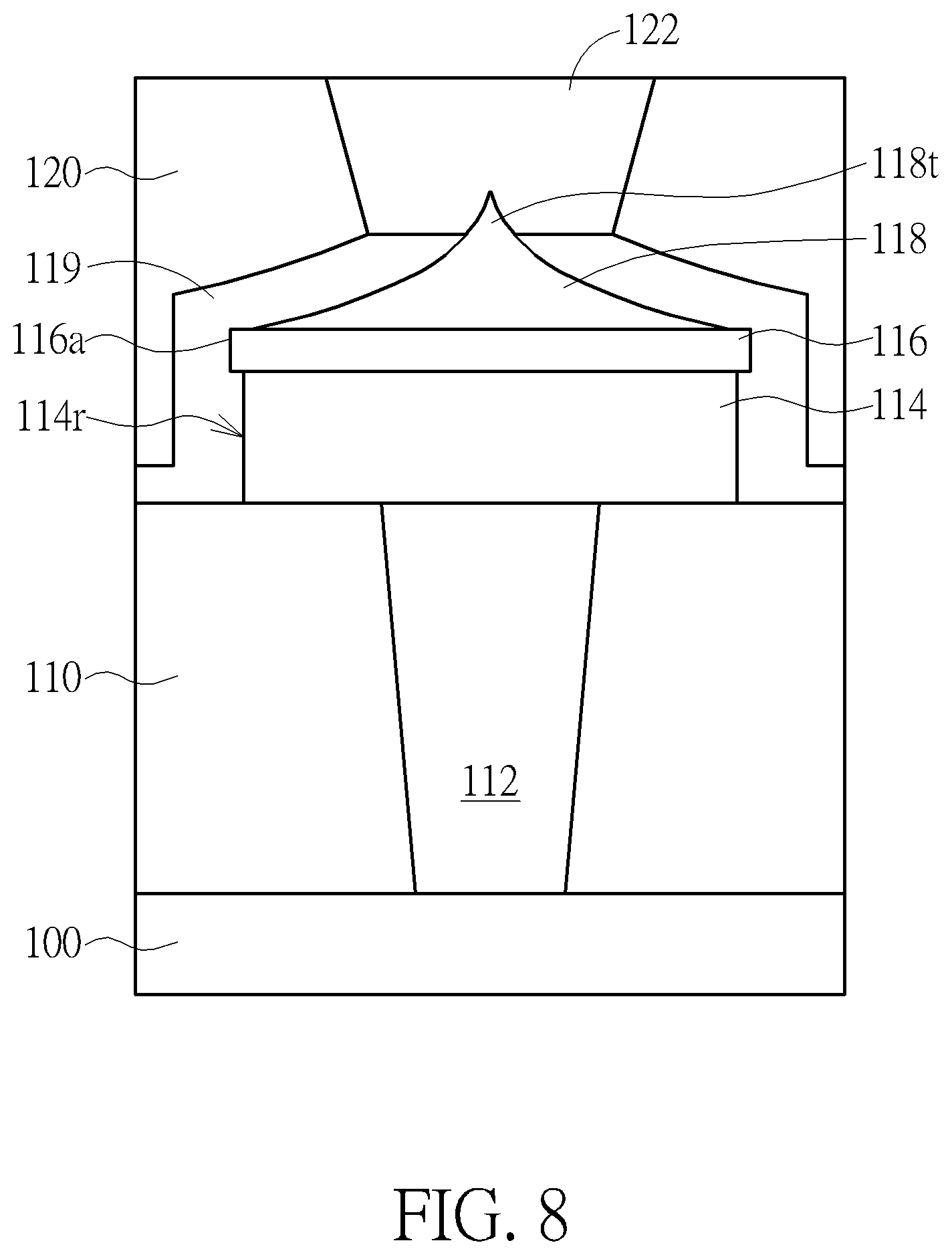 Patent US12622184 Figure 8 – Resistive switching device and fabrication method thereof
