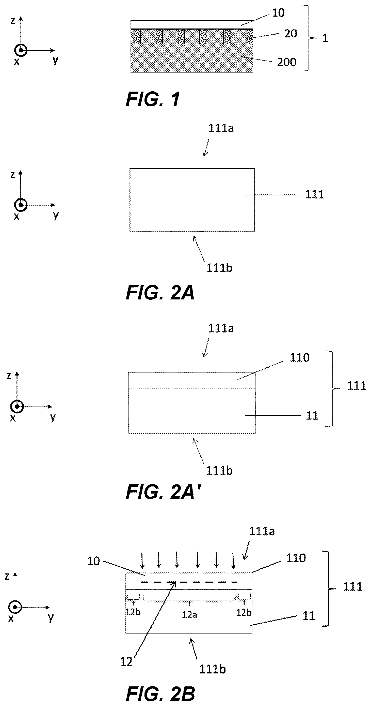 Patent US12622189 Figure 1 – Method for manufacturing a composite structure comprising a thin single-crystal semiconductor layer on a carrier substrate