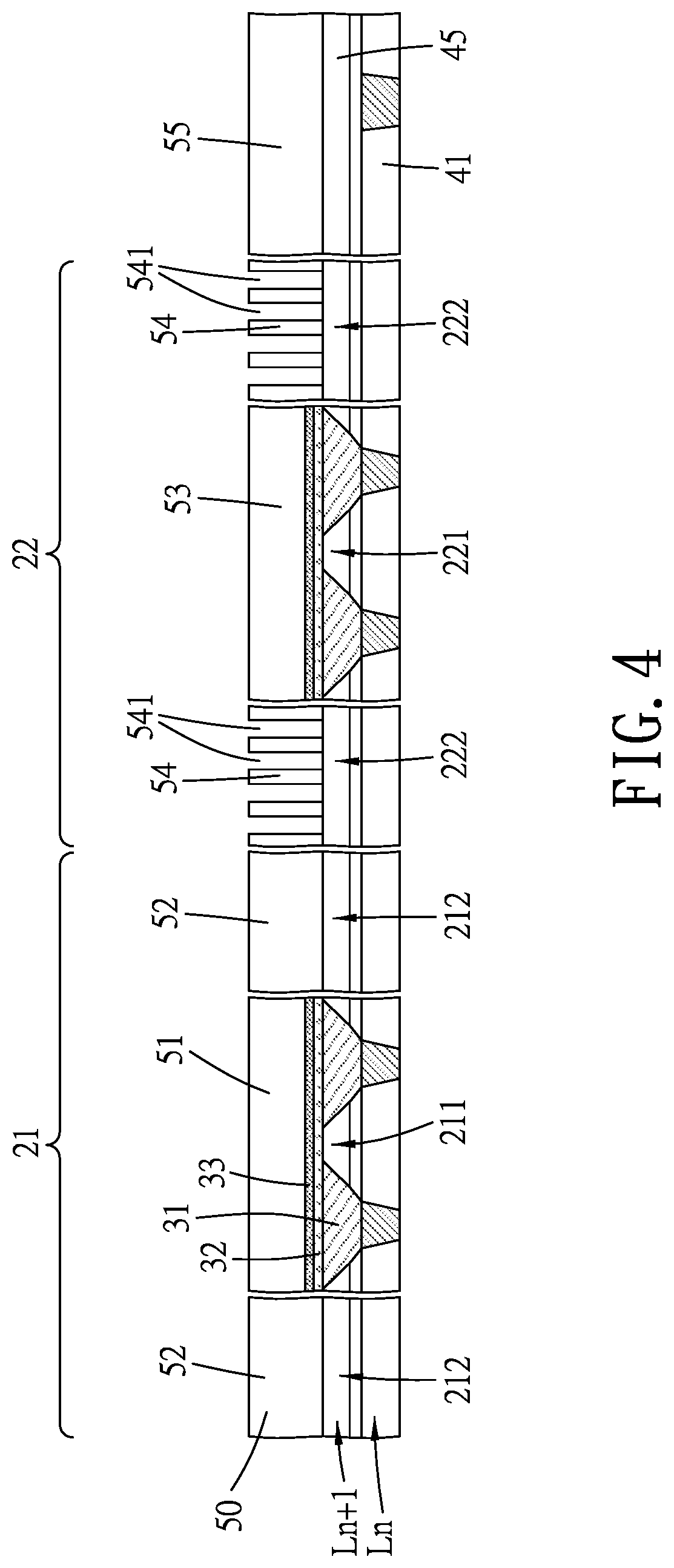 Patent US12622194 Figure 4 – Semiconductor structure including devices with different channel lengths, and method for manufacturing the same
