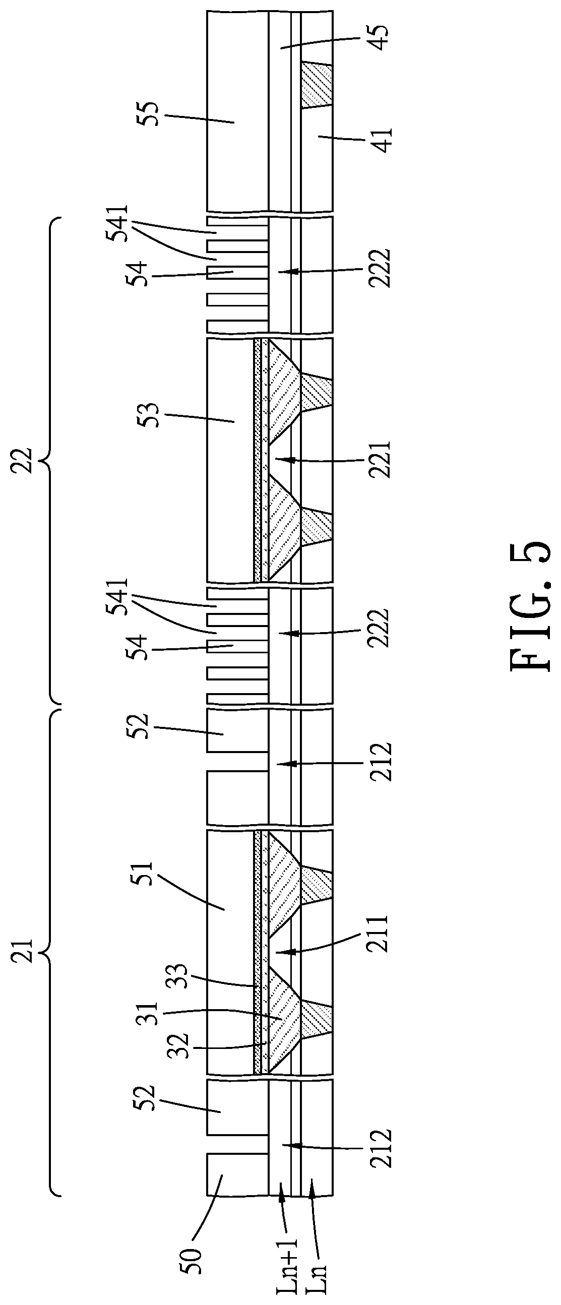 Patent US12622194 Figure 5 – Semiconductor structure including devices with different channel lengths, and method for manufacturing the same