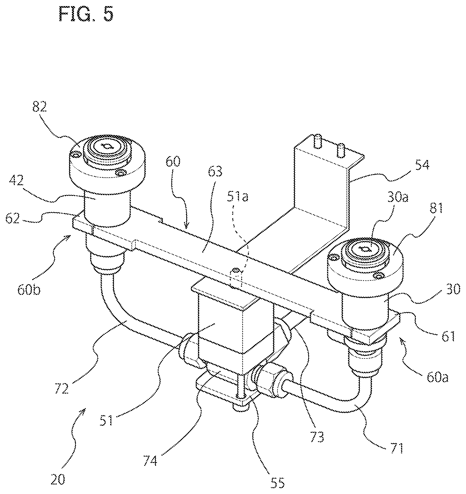 Patent US12622199 Figure 5 – Gas purge unit and the load port device
