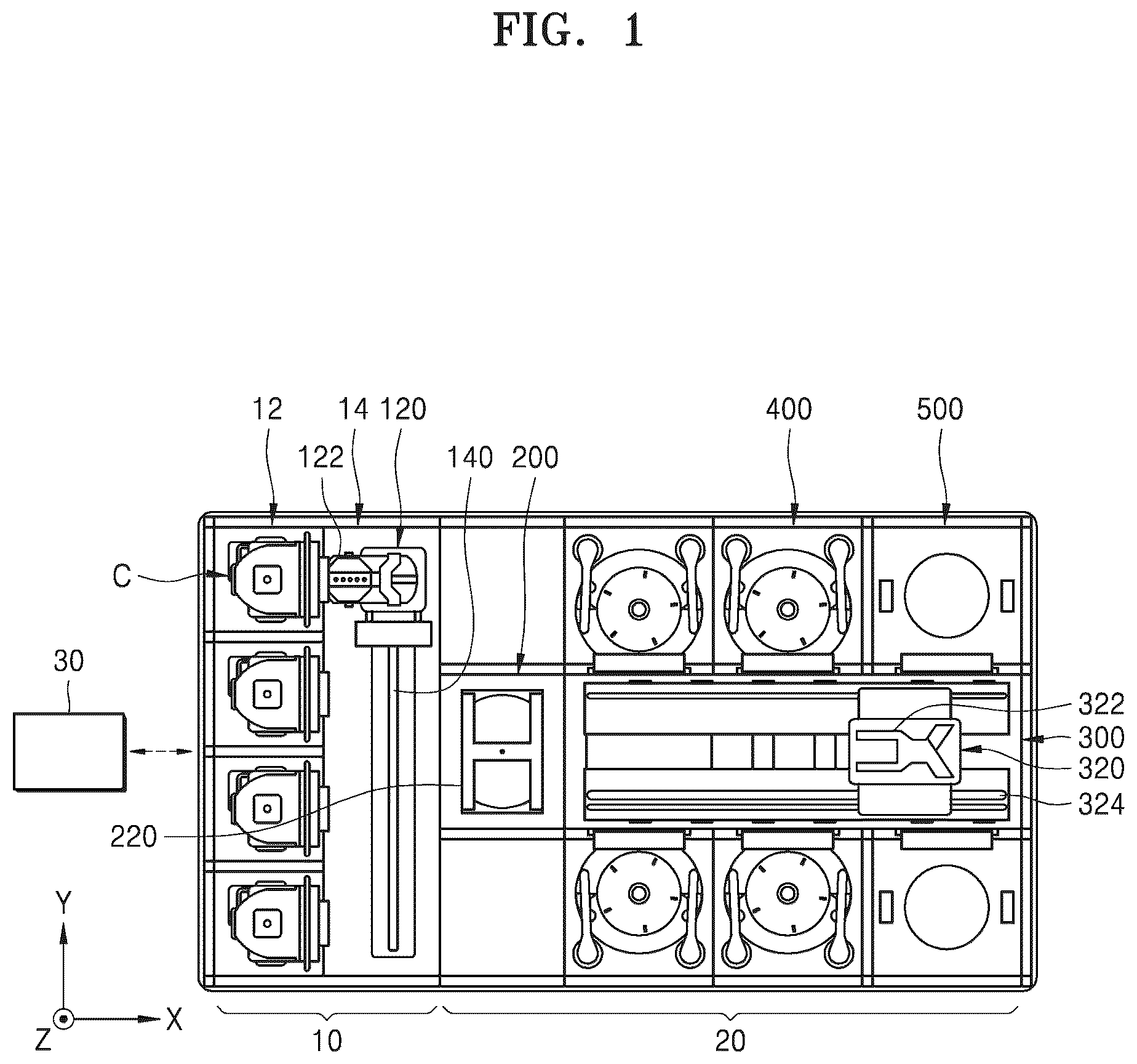 Patent US12622202 Figure 1 – Substrate processing apparatus