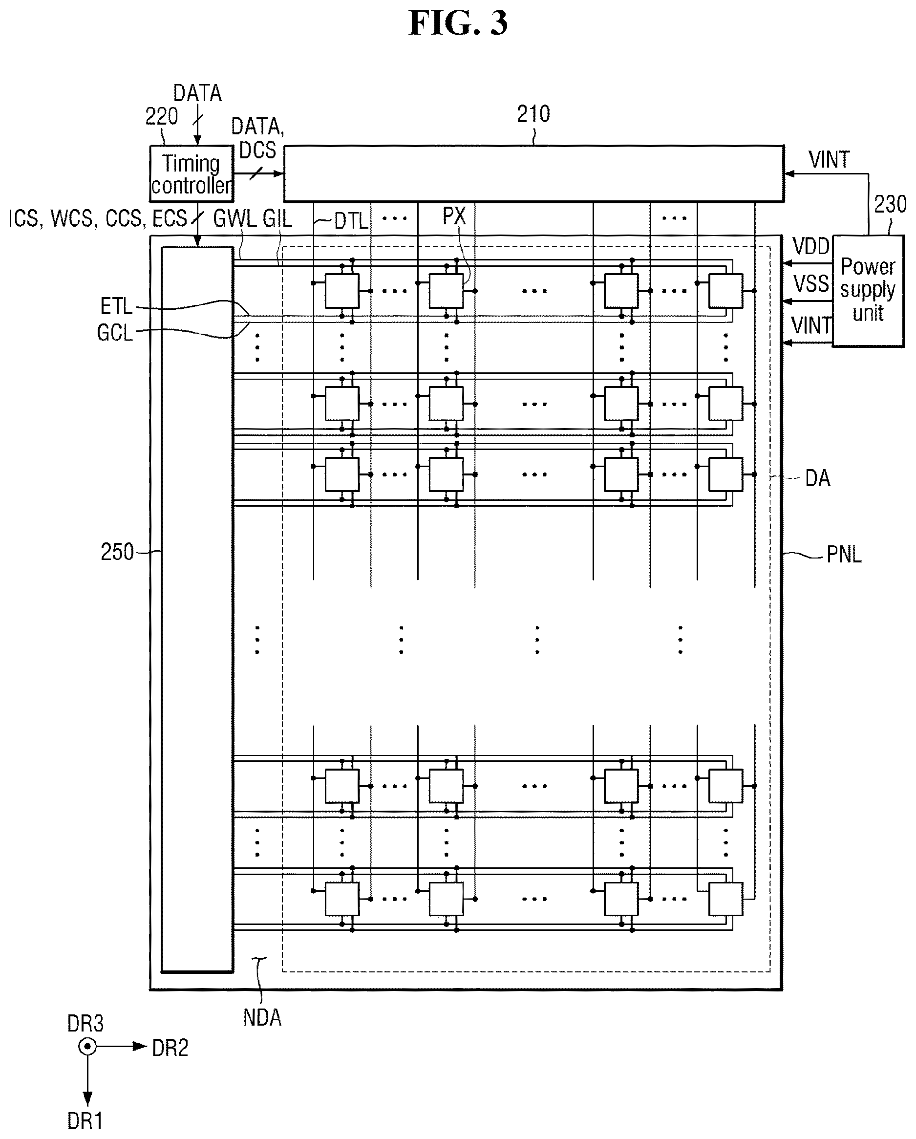 Patent US12622205 Figure 3 – Display device and method of manufacturing the same