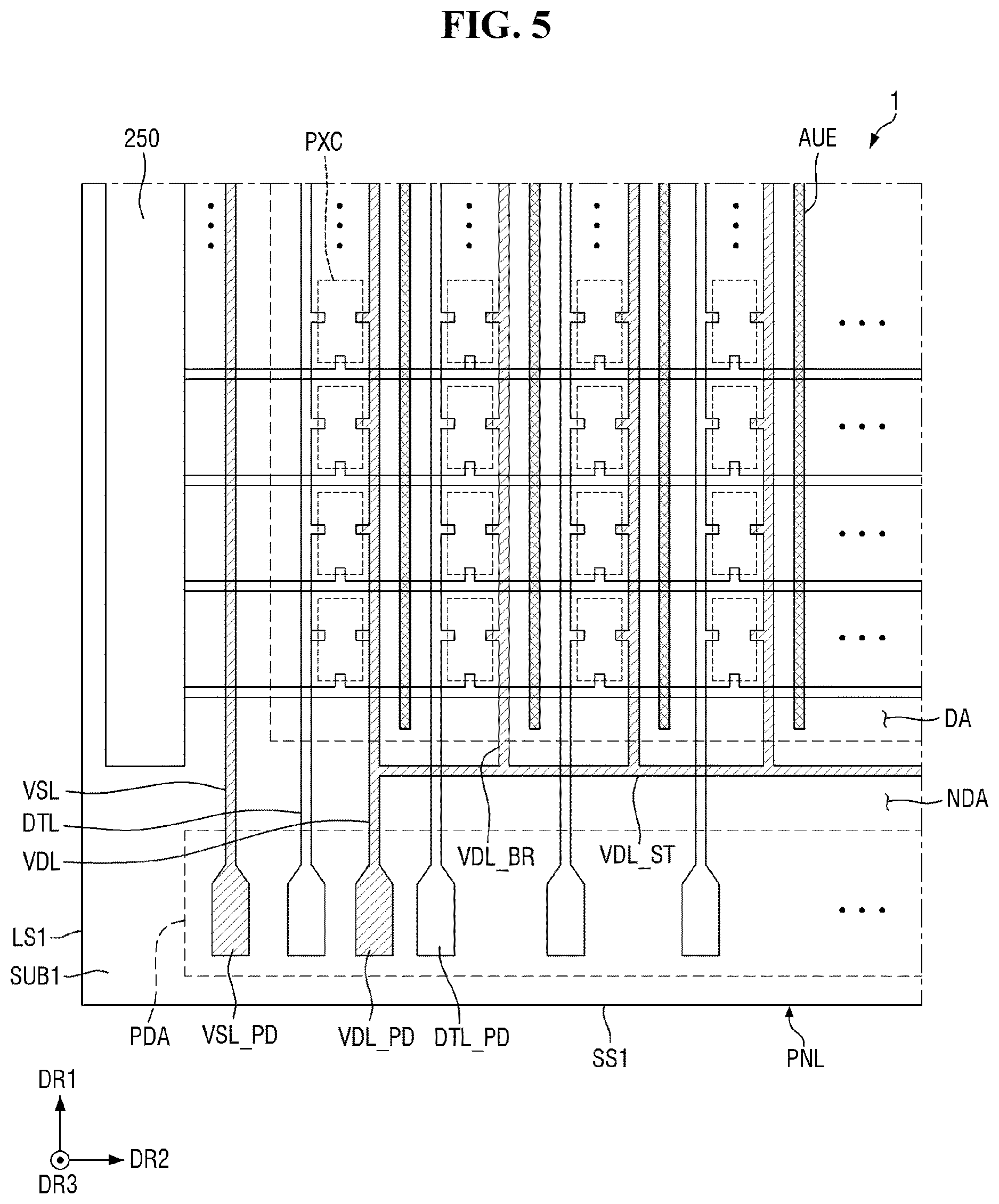 Patent US12622205 Figure 5 – Display device and method of manufacturing the same