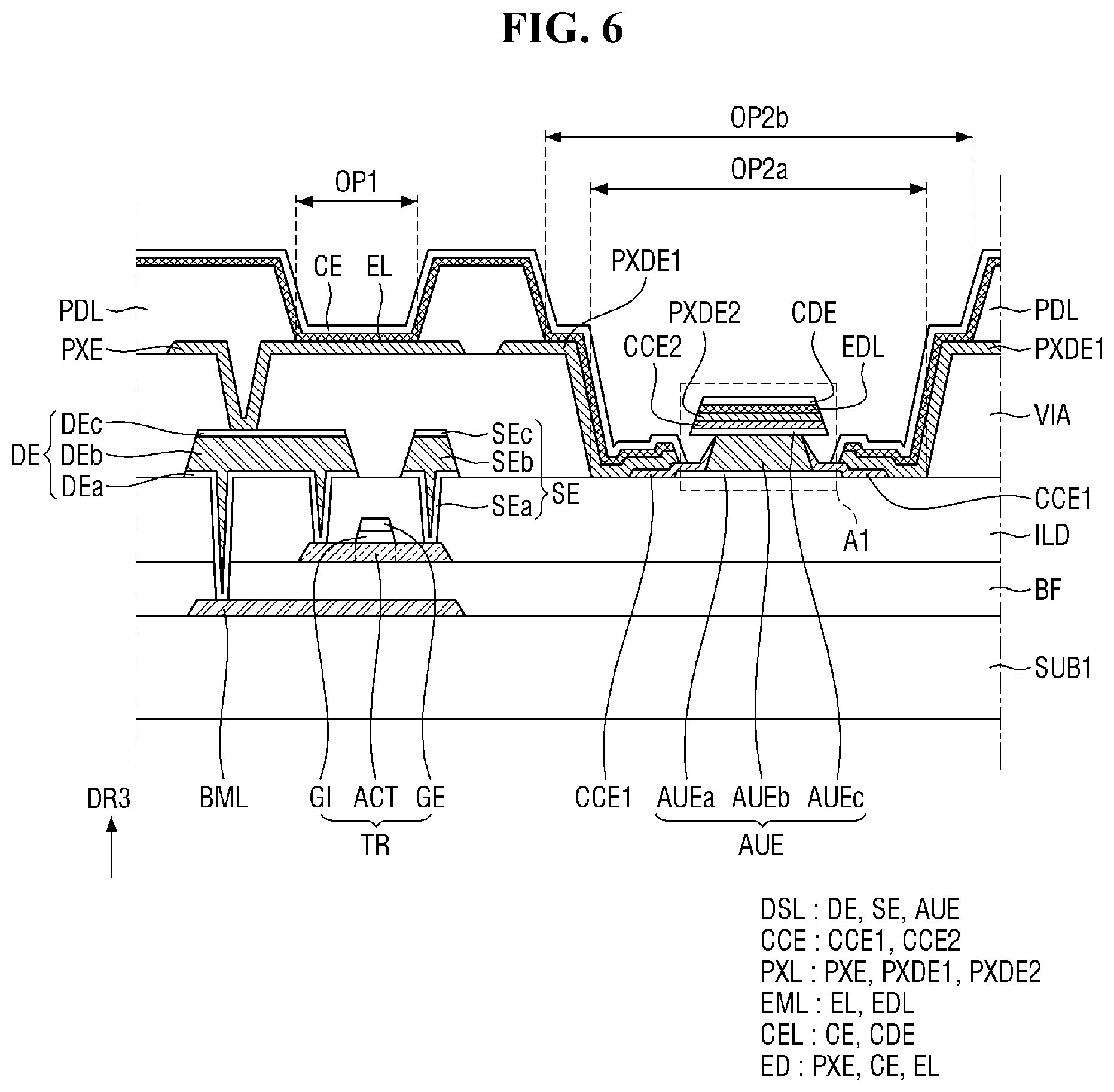 Patent US12622205 Figure 6 – Display device and method of manufacturing the same