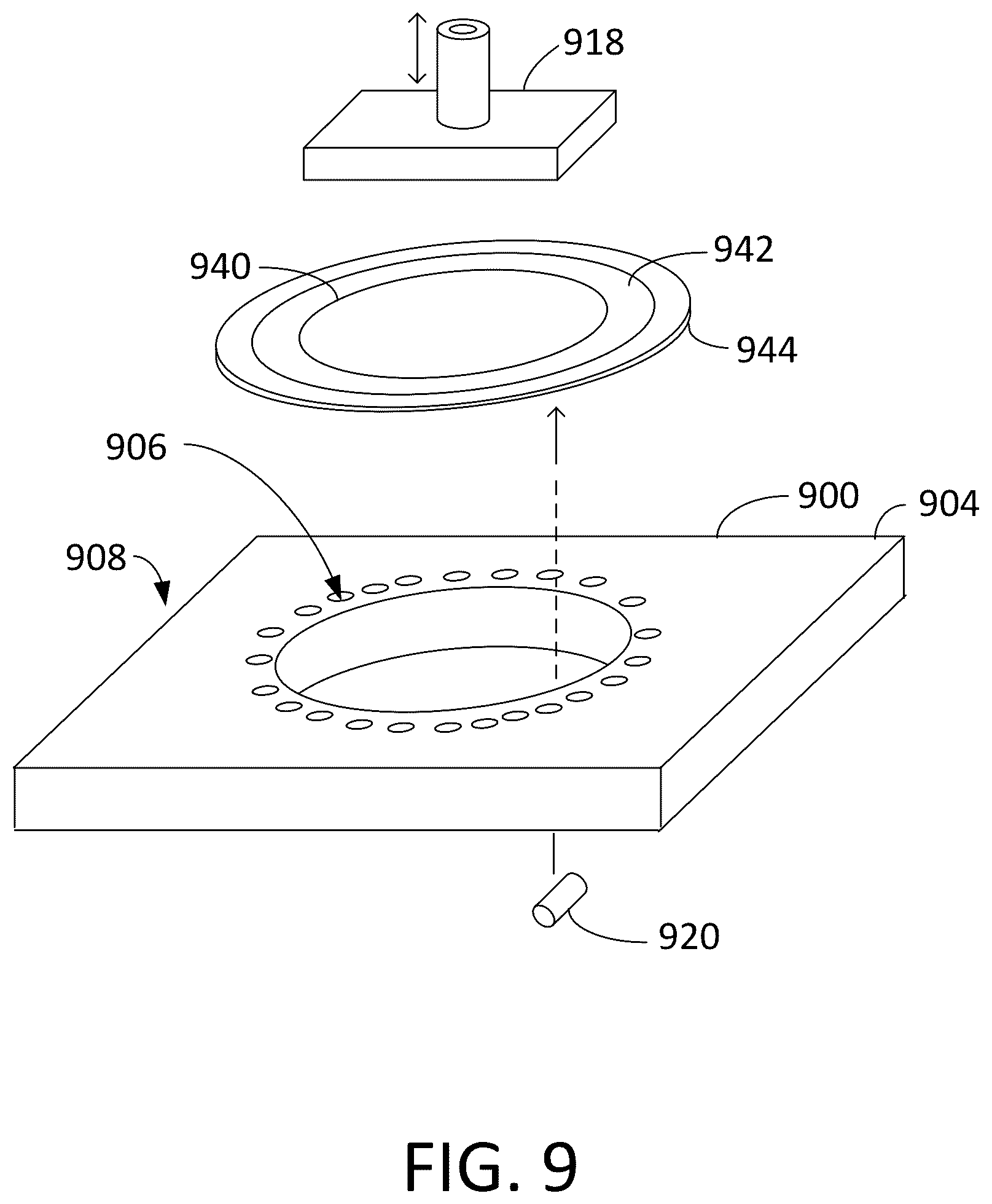 Patent US12622207 Figure 6 – Apparatus for separating singulated die from substrate dicing tape and methods of using the same