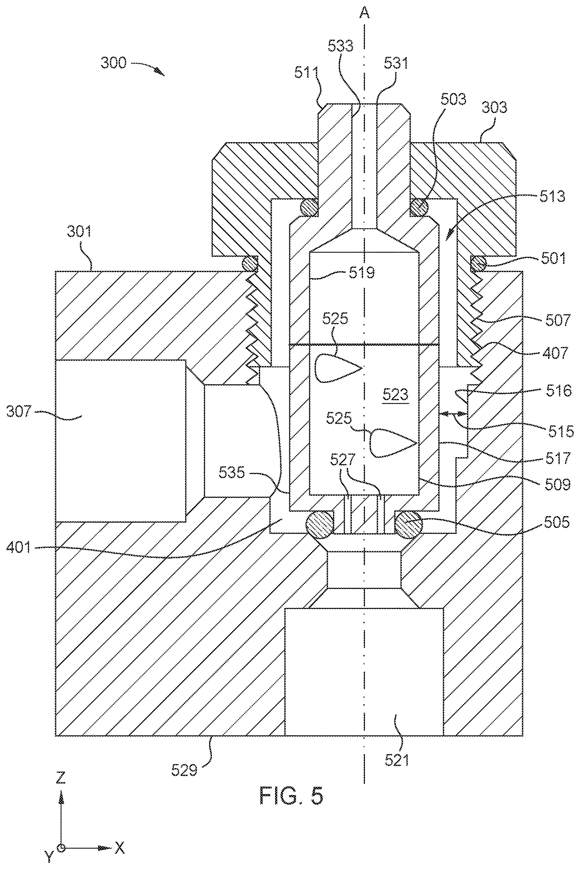 Patent US12622208 Figure 5 – Droplet jet nozzle design