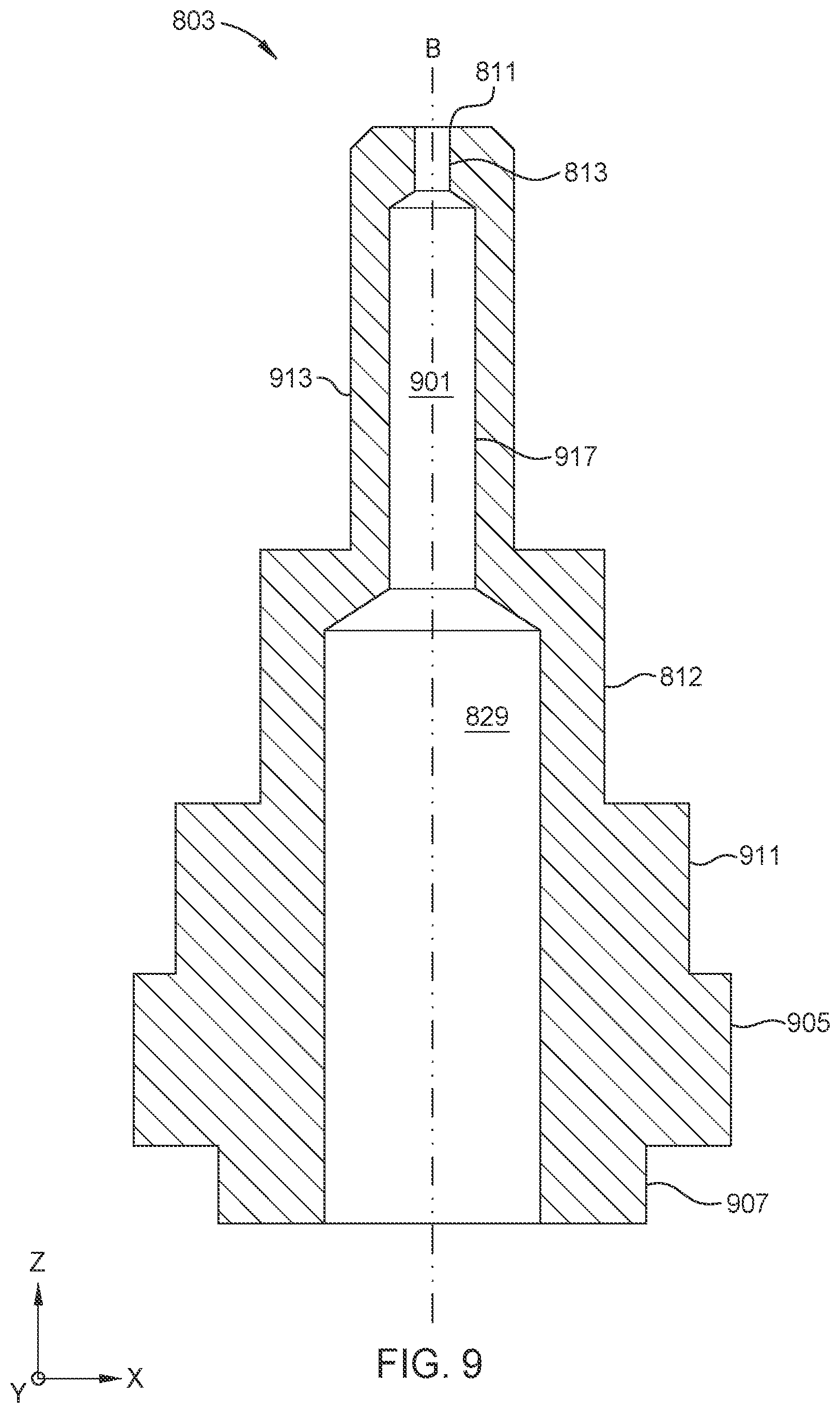 Patent US12622208 Figure 10 – Droplet jet nozzle design