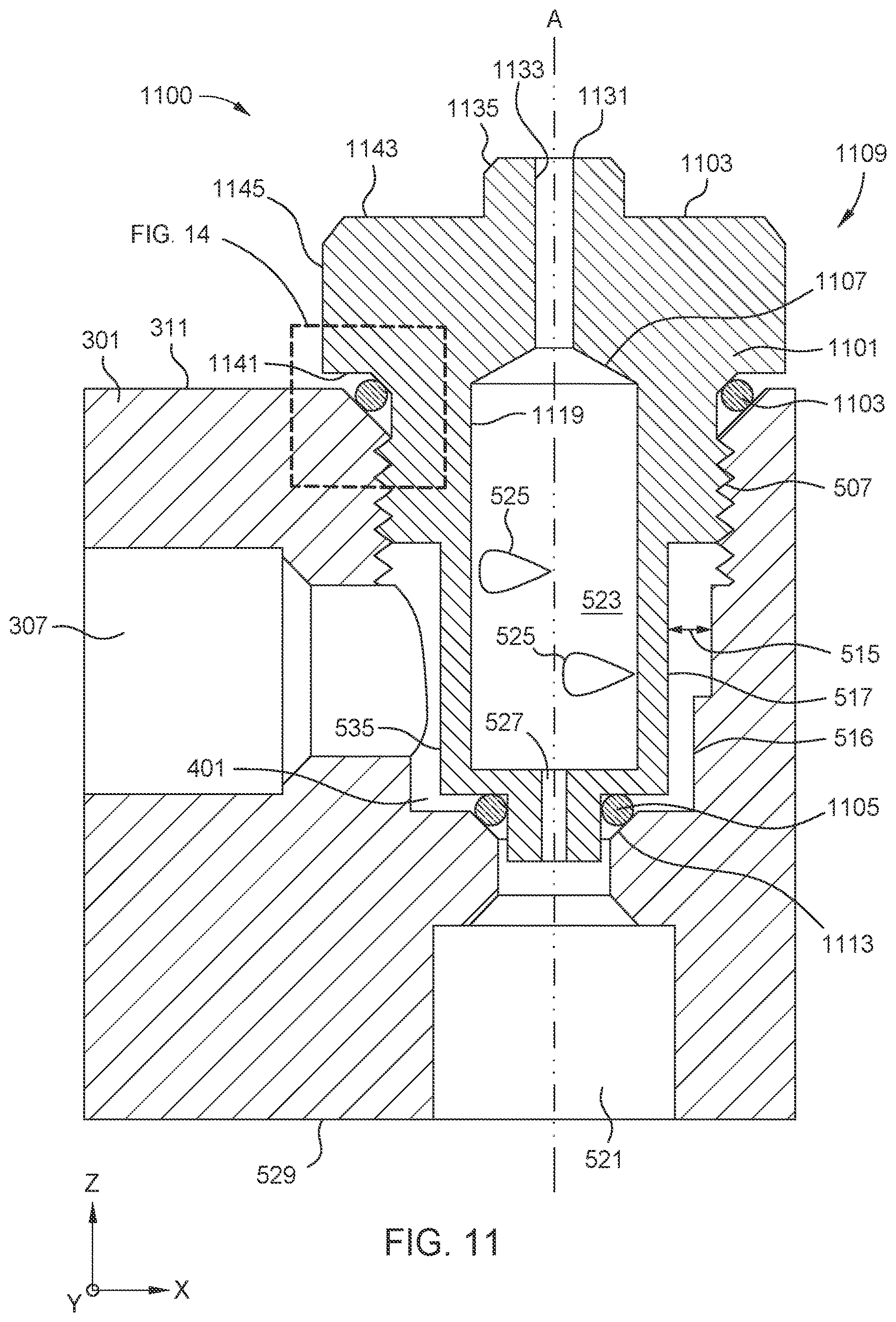 Patent US12622208 Figure 12 – Droplet jet nozzle design