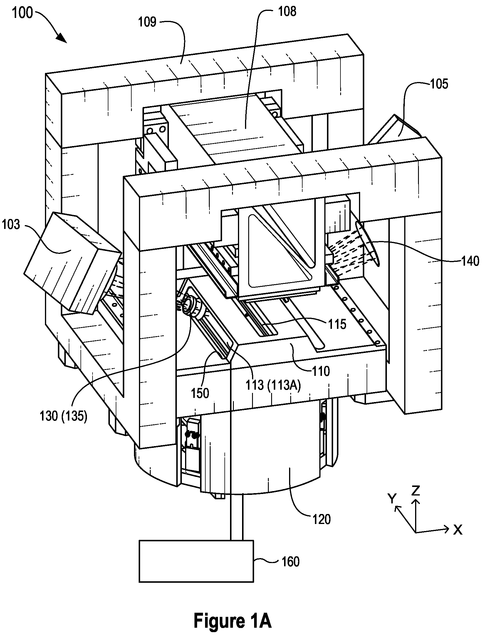Patent US12622210 Figure 1 – Metrology integrated with vacuum processing