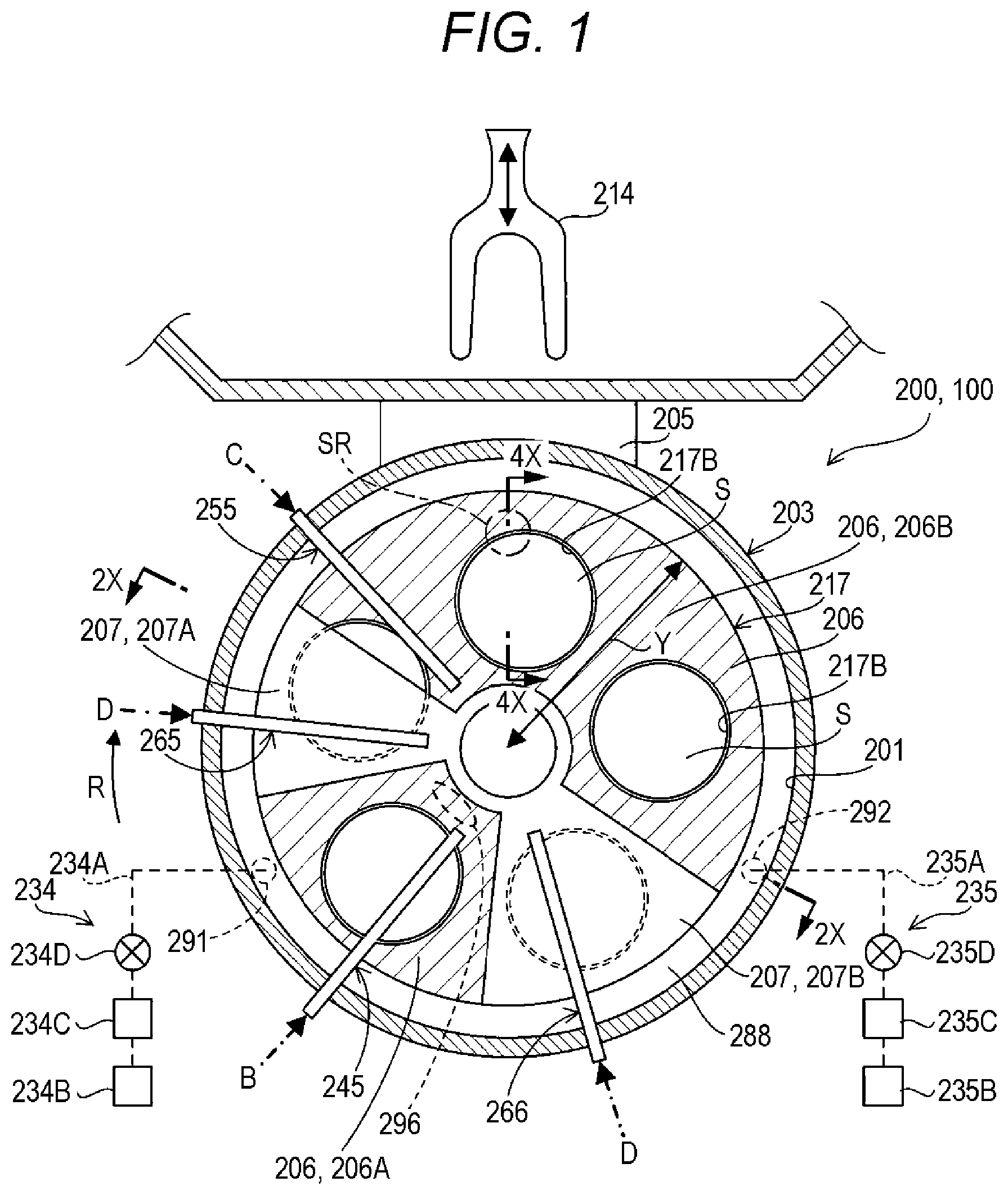 Patent US12622212 — Substrate processing apparatus, method of manufacturing semiconductor device, and non-transitory computer-readable recording medium — Figure 1
