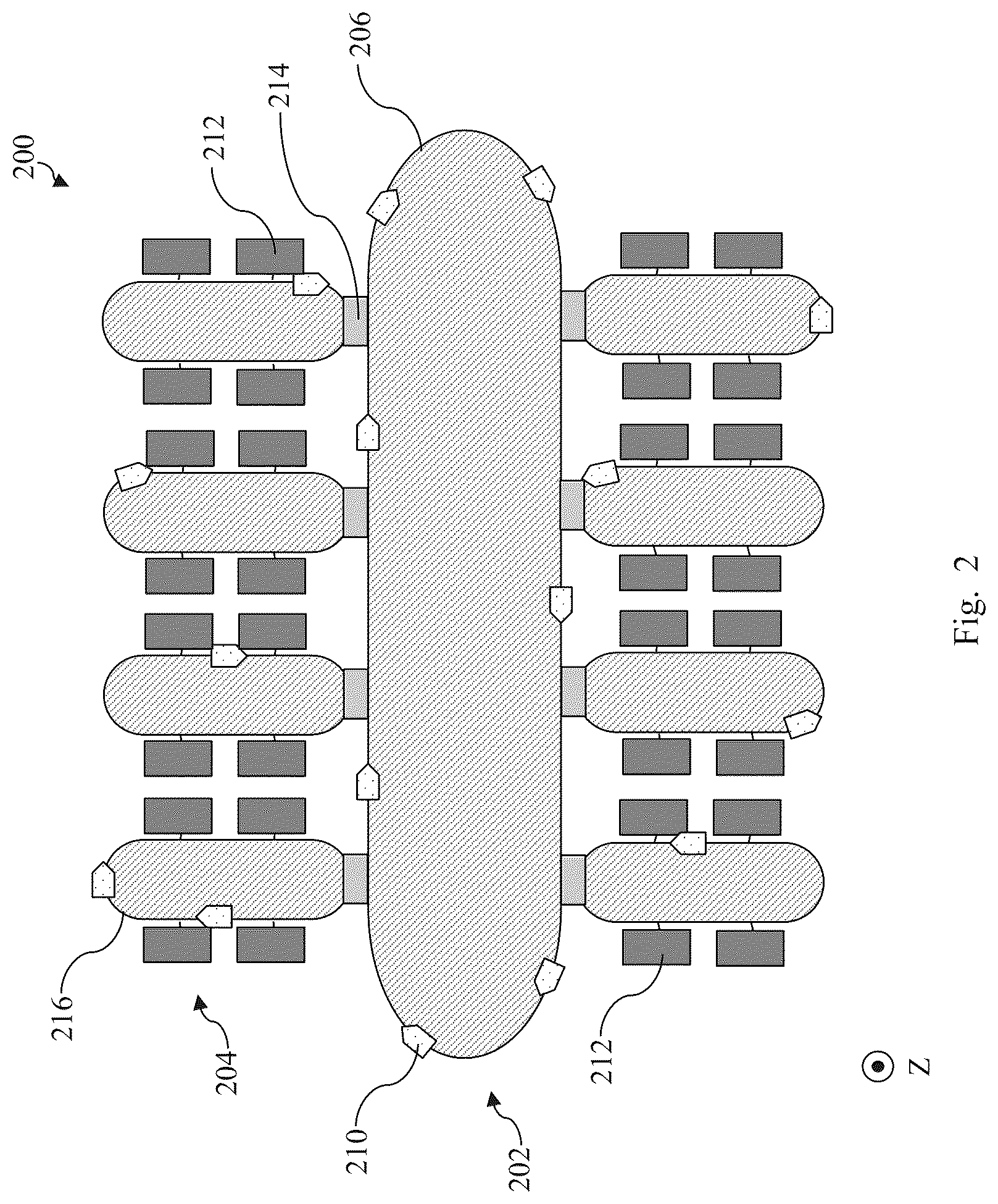 Patent US12622215 Figure 2 – Turntable for wafer transport system