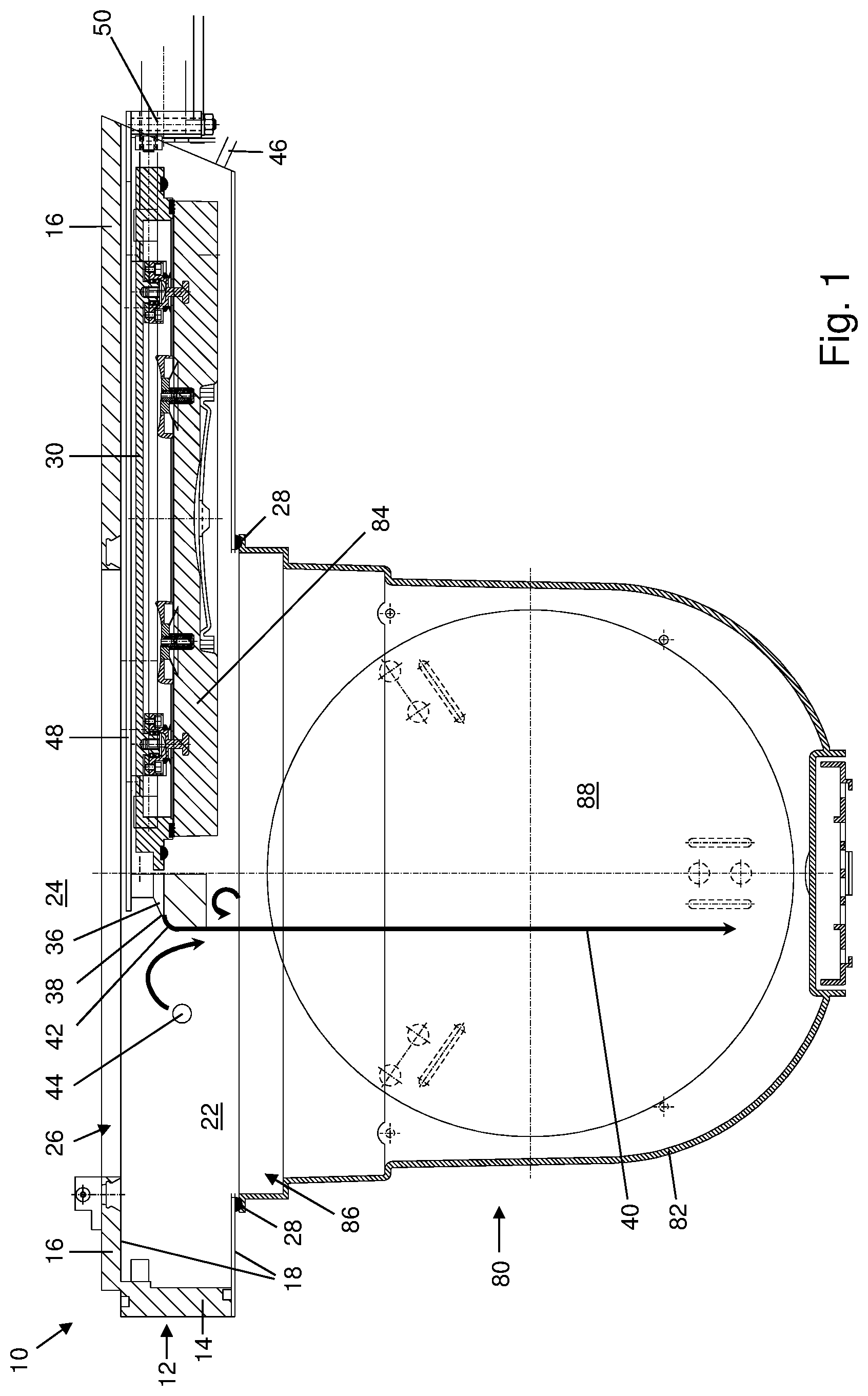 Patent US12622218 Figure 1 – Cassette lid opening device