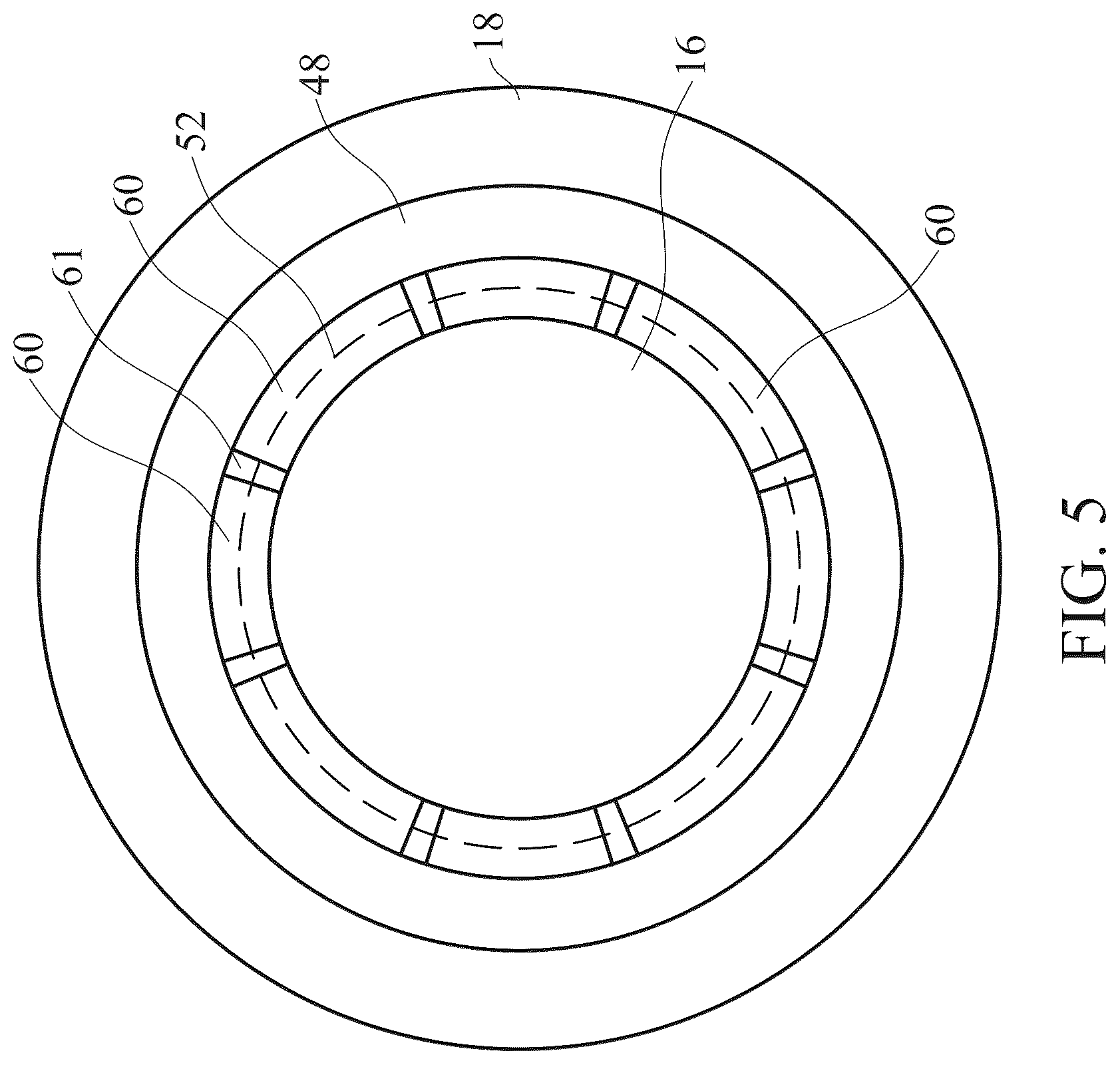 Patent US12622220 Figure 5 – Thermal pad for etch rate uniformity